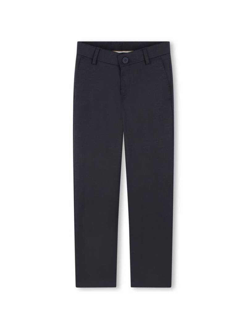 BOSS Kidswear straight-leg wool-blend trousers - Blue von BOSS Kidswear