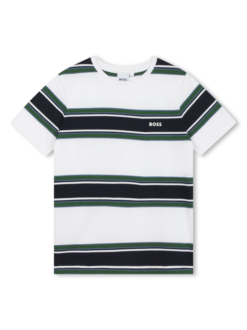 BOSS Kidswear stripe-print logo-print T-shirt - White von BOSS Kidswear