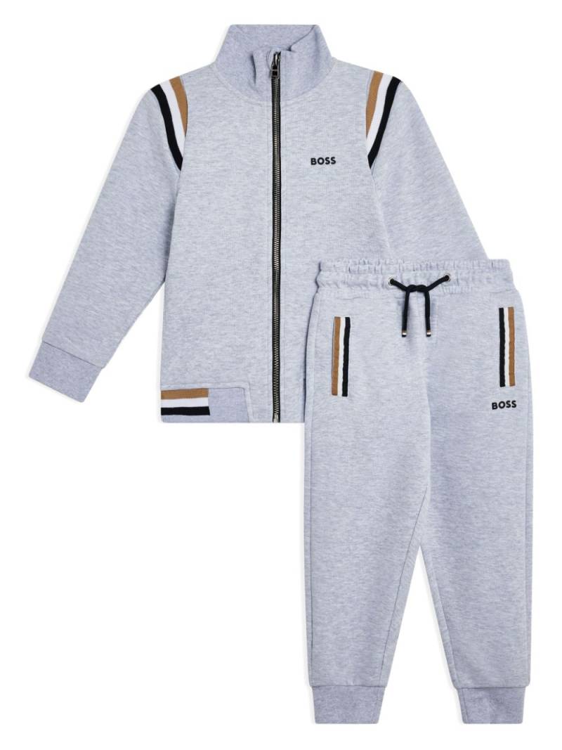 BOSS Kidswear stripe-trimmed tracksuit - Grey von BOSS Kidswear