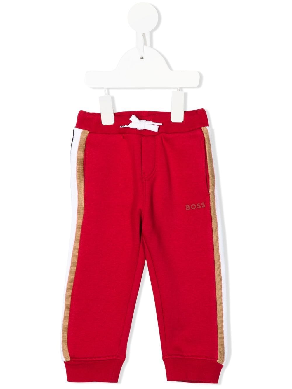 BOSS Kidswear striped-detail track pants - Red von BOSS Kidswear