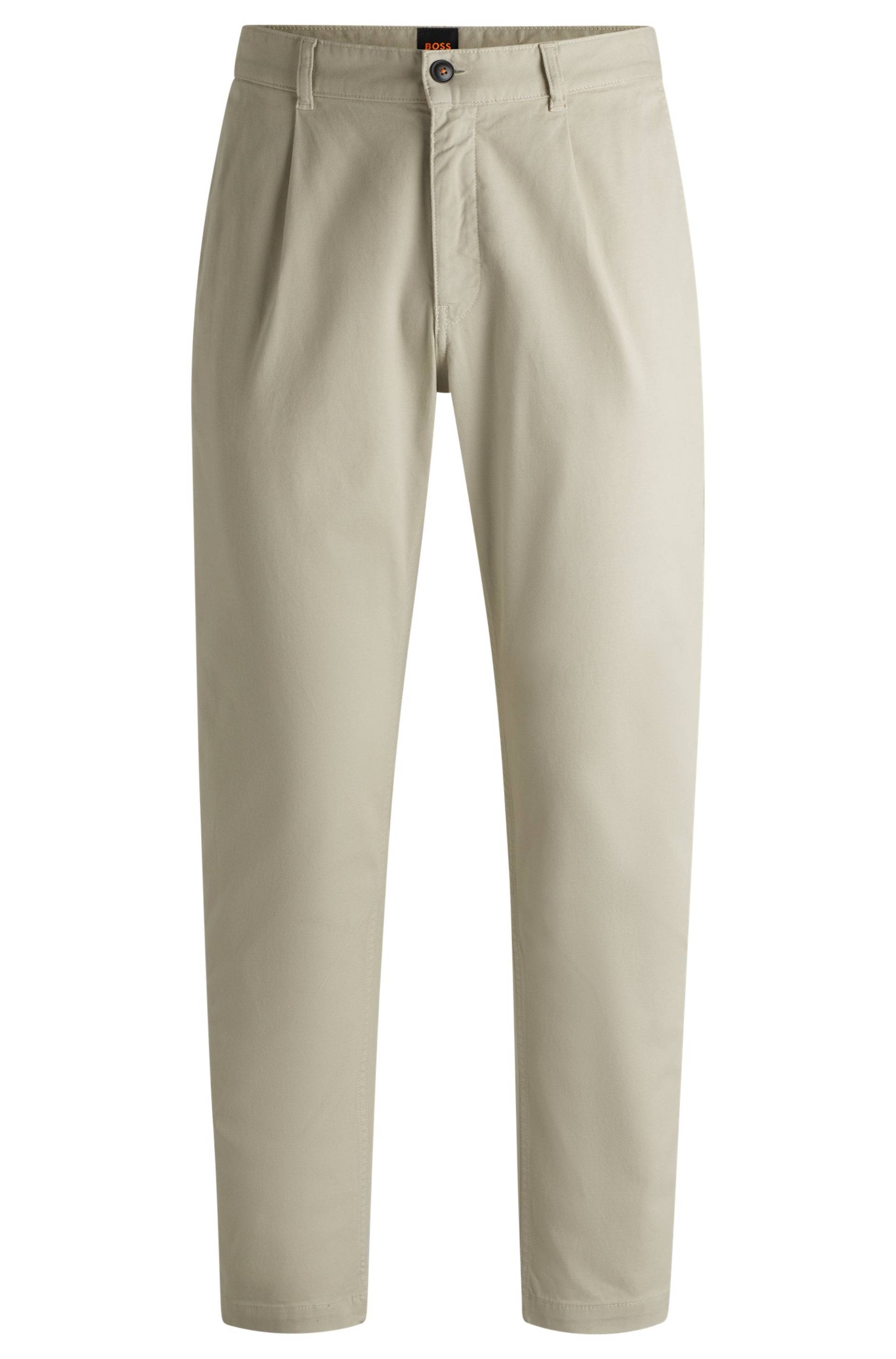 BOSS ORANGE Chinohose »Chino-Pleated«, mit Markenlogo von BOSS ORANGE