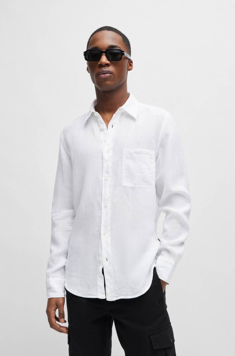 BOSS ORANGE Langarmshirt, mit BOSS-Kontrastdetails von BOSS ORANGE