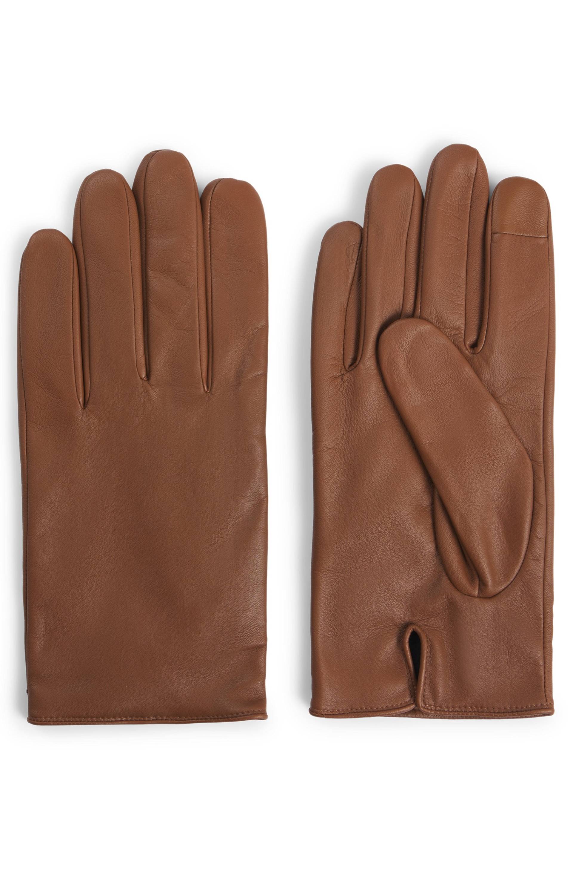 BOSS ORANGE Lederhandschuhe »Glove«, mit Touch Tech Fingertips BOSS ORANGE Lederhandschuhe »Glove«, mit Touch Tech Fingertips von BOSS ORANGE