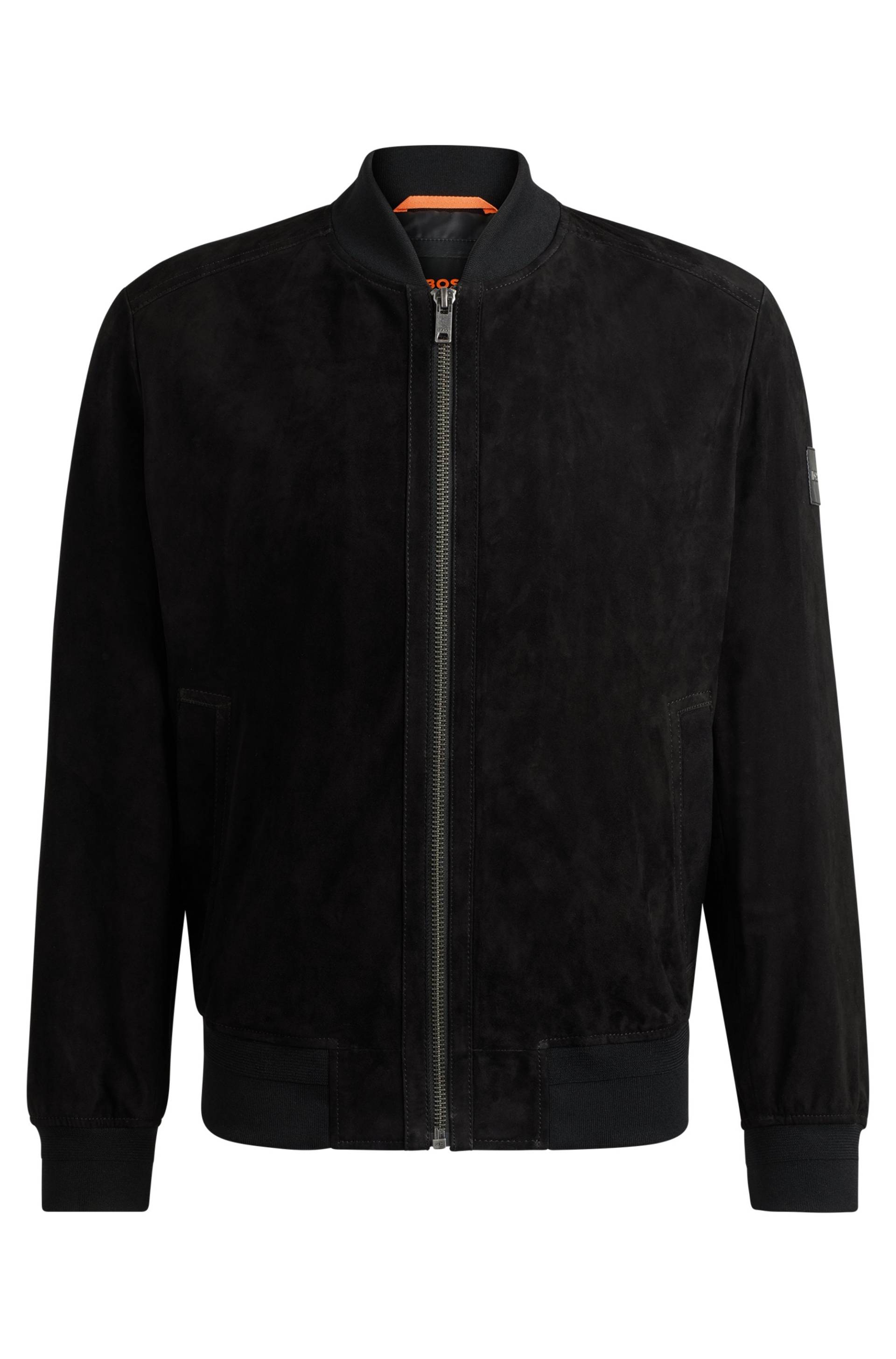 BOSS ORANGE Lederjacke »Joflag«, mit Blousonform von BOSS ORANGE