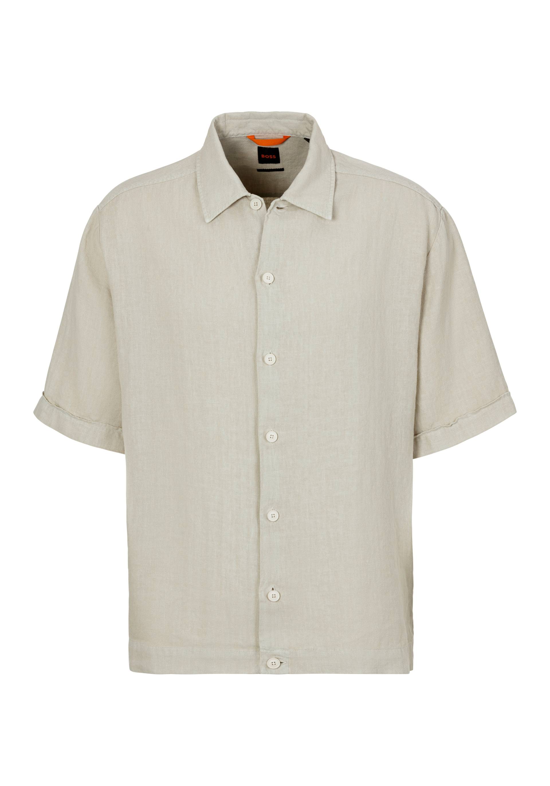 BOSS ORANGE Leinenhemd »Lapoully_M«, mit Kontrastdetails innen BOSS ORANGE Leinenhemd »Lapoully_M«, mit Kontrastdetails innen von BOSS ORANGE
