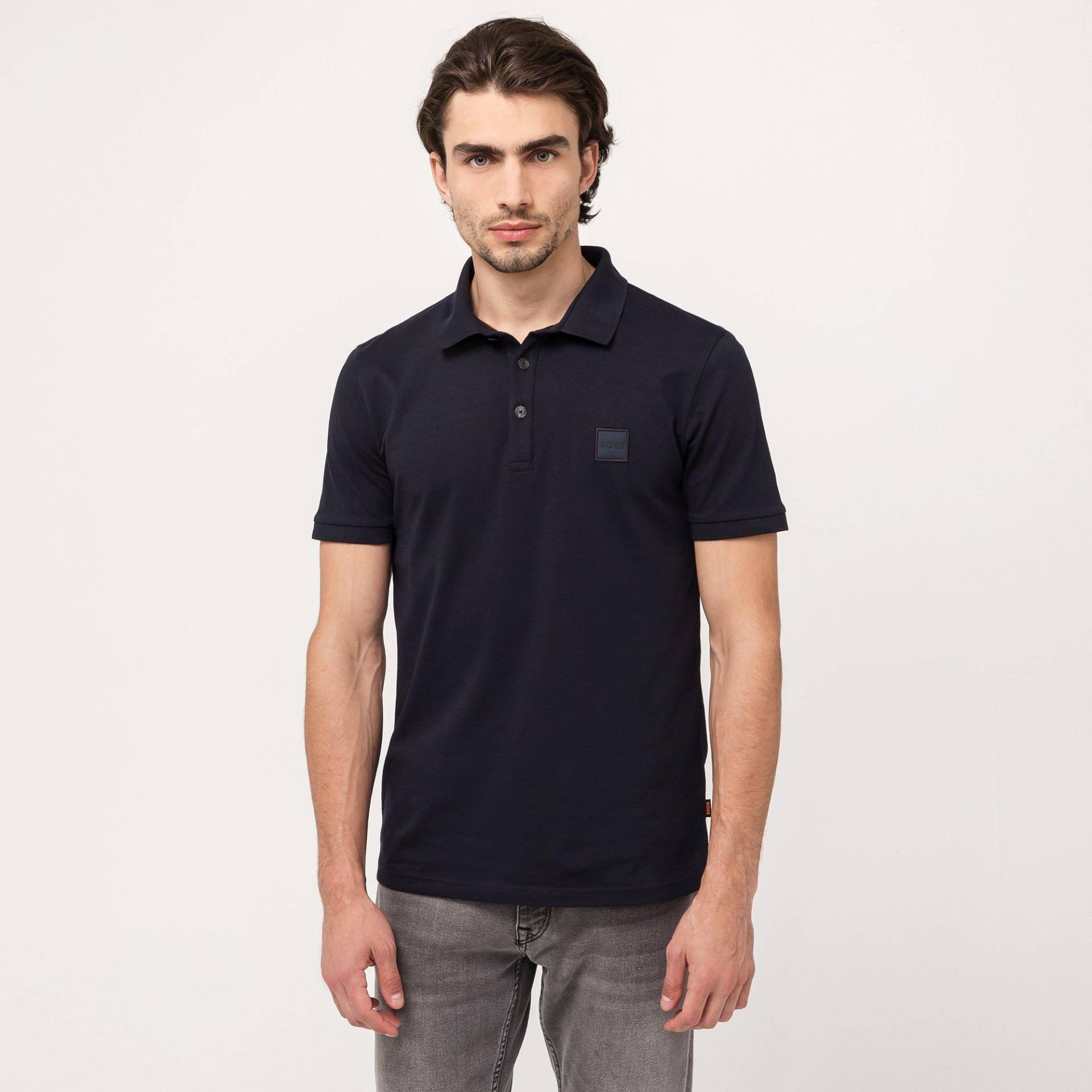 Poloshirt, Kurzarm Herren Dunkelblau L von BOSS ORANGE