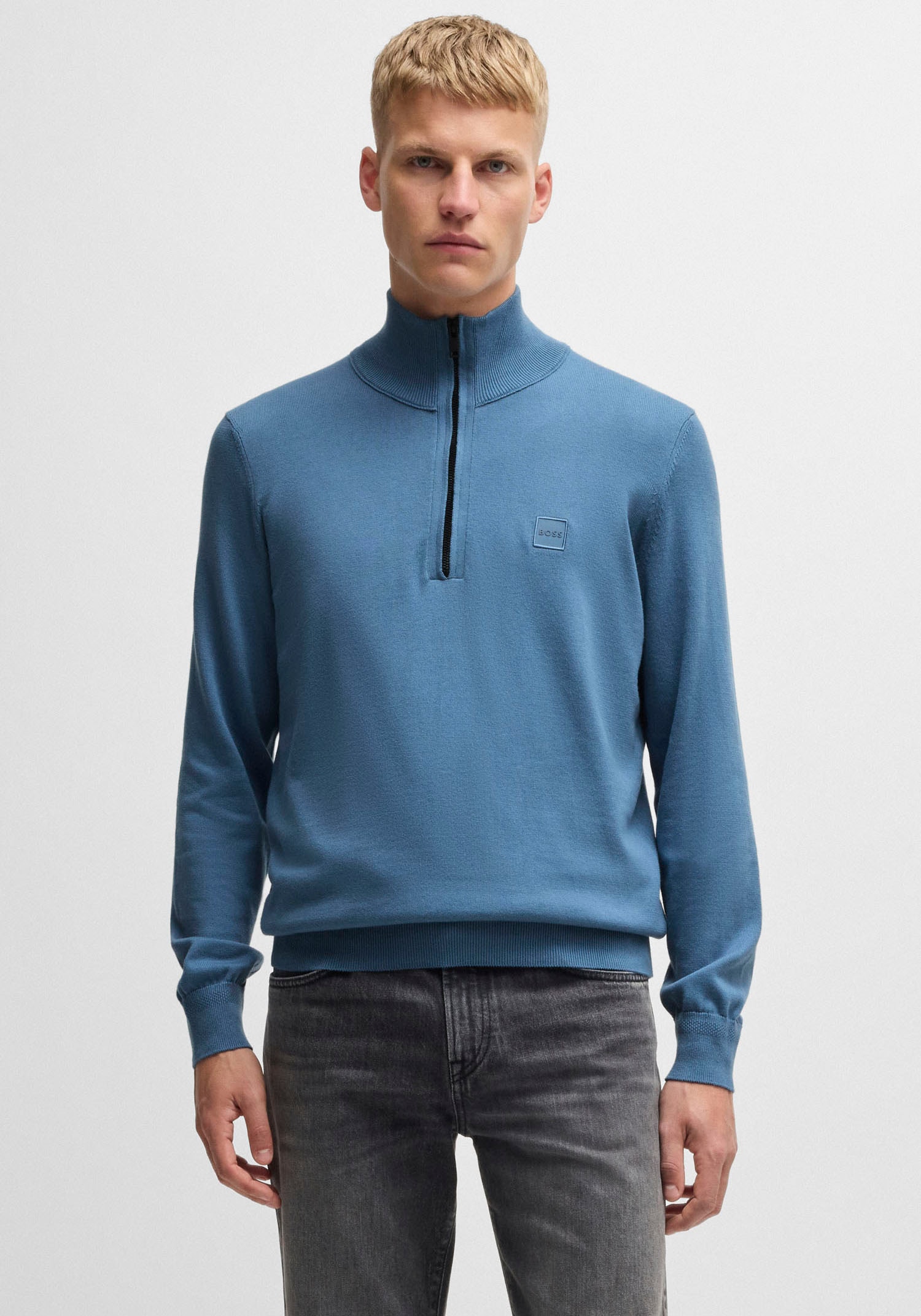 BOSS ORANGE Rollkragenpullover »Kanobix_S«, mit Ton-in-Ton Logo von BOSS ORANGE