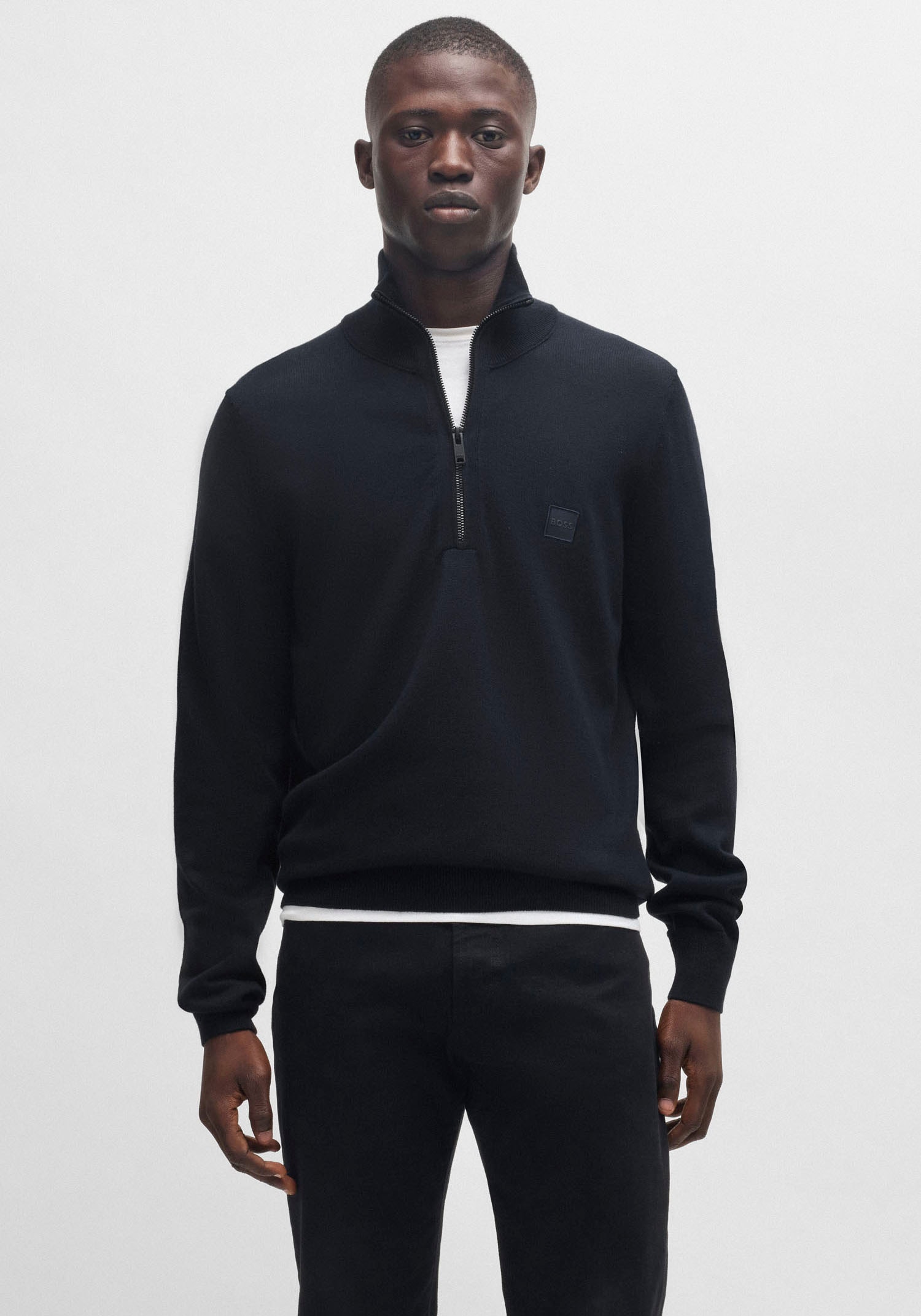 BOSS ORANGE Rollkragenpullover »Kanobix_S«, mit Ton-in-Ton Logo von BOSS ORANGE