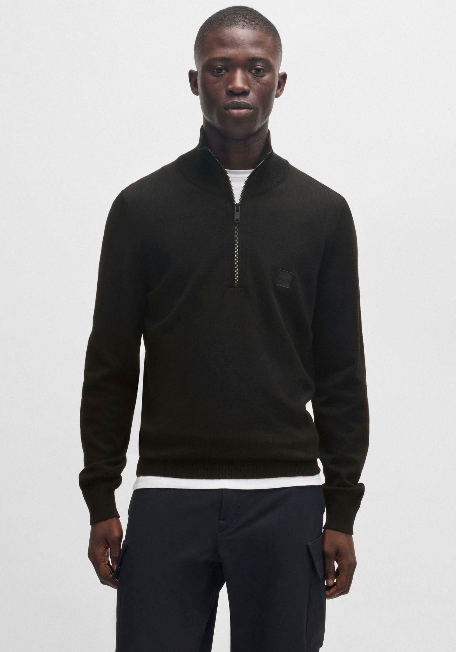 BOSS ORANGE Rollkragenpullover »Kanobix_S«, mit Ton-in-Ton Logo von BOSS ORANGE