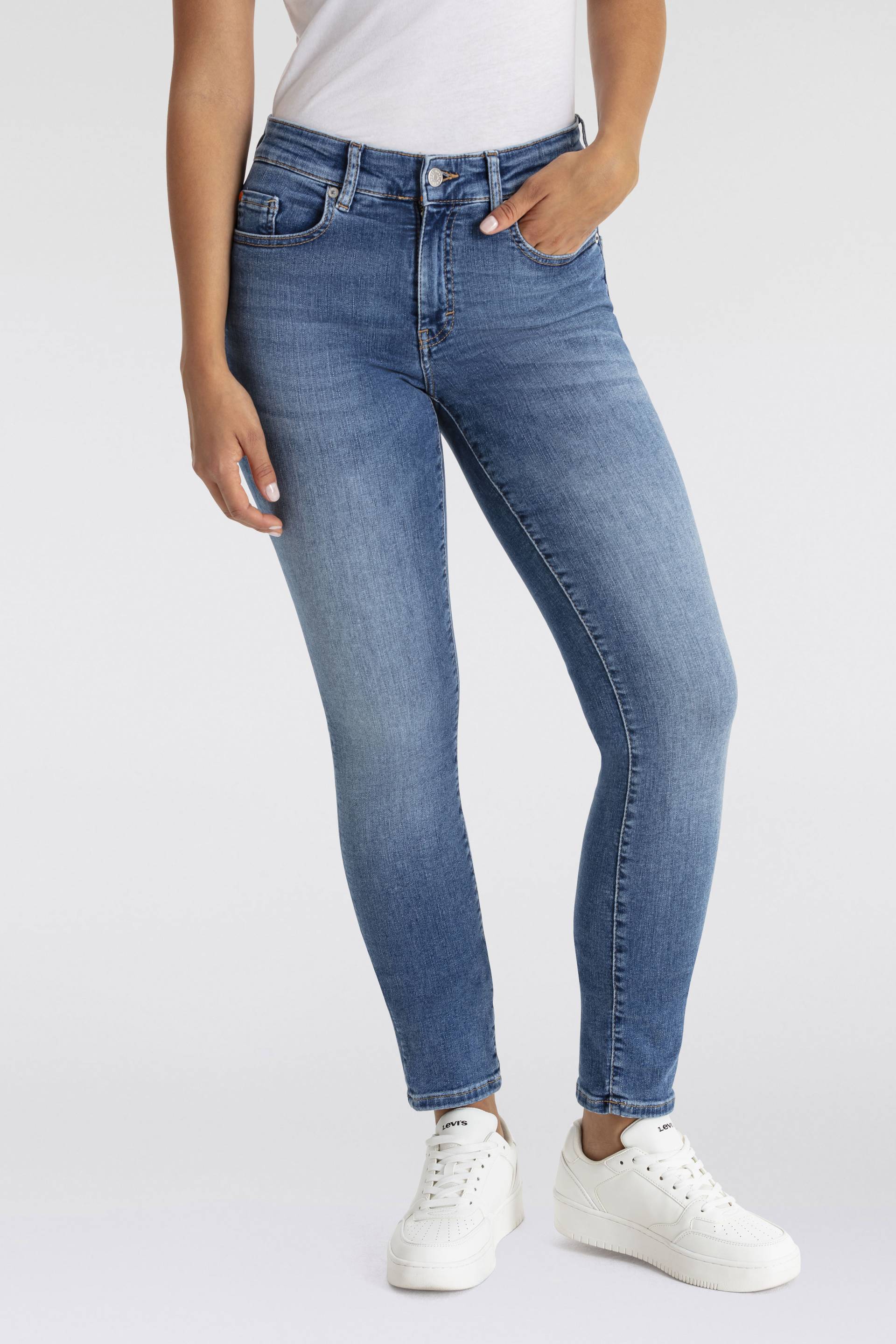 BOSS ORANGE Skinny-fit-Jeans »Jackie Mid Rise Mid Waist, mittlere Leibhöhe Premium Denim Jeans« von BOSS ORANGE