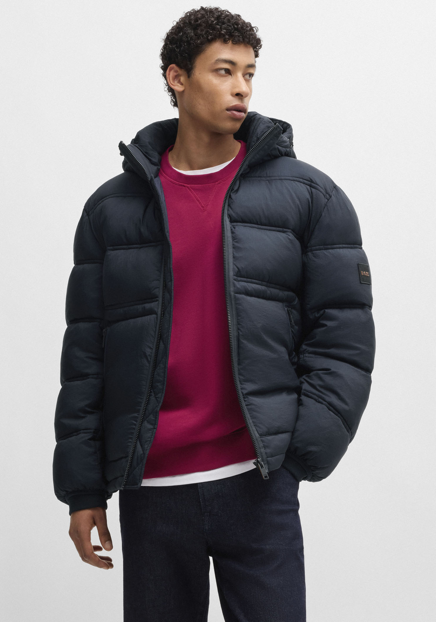 BOSS ORANGE Steppjacke »Okobra1«, mit Kapuze, mit Reissverschlusstaschen BOSS ORANGE Steppjacke »Okobra1«, mit Kapuze, mit Reissverschlusstaschen von BOSS ORANGE