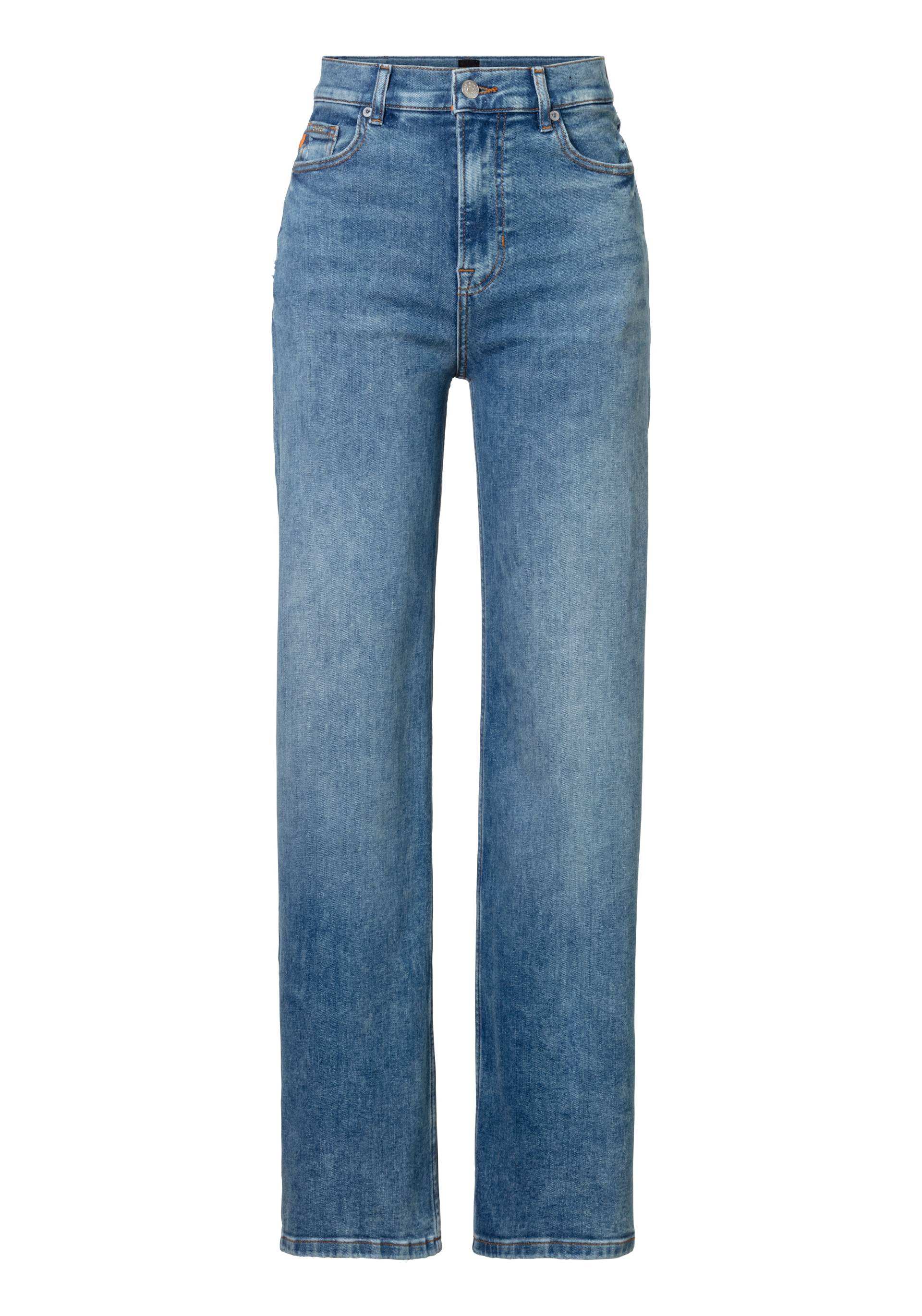 BOSS ORANGE Straight-Jeans »C_MARLENE HR 2.0 Premium Damenmode«, mit BOSS Leder-Badge von BOSS ORANGE