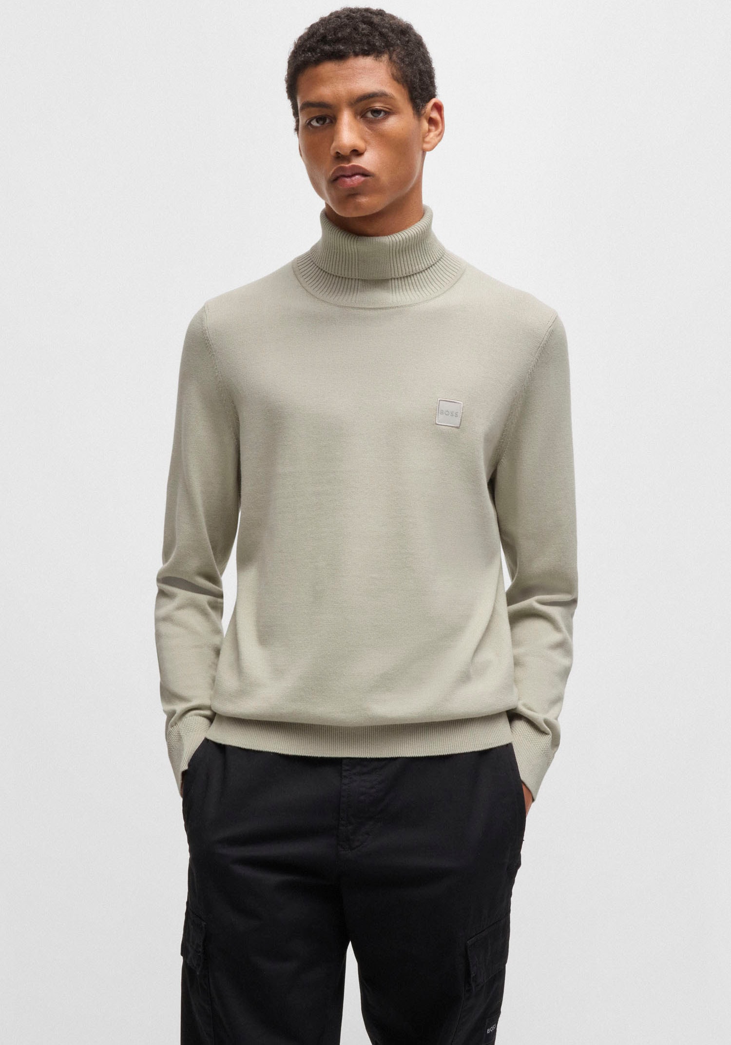 BOSS ORANGE Strickpullover »Akiro_S«, mit kleinem Stehkragen BOSS ORANGE Strickpullover »Akiro_S«, mit kleinem Stehkragen von BOSS ORANGE