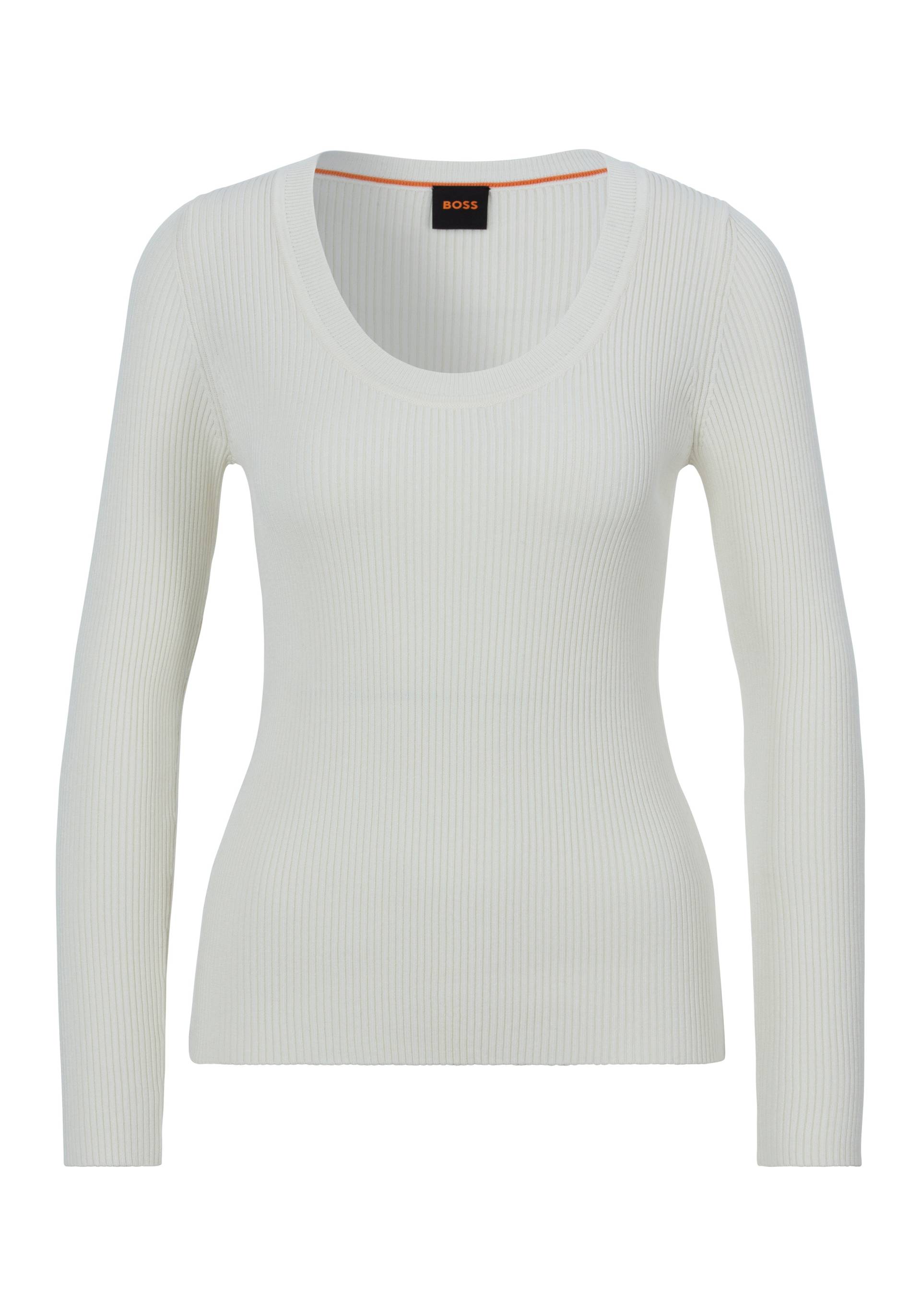 BOSS ORANGE Strickpullover »C_Faradiso«, mit tiefem Ausschnitt von BOSS ORANGE