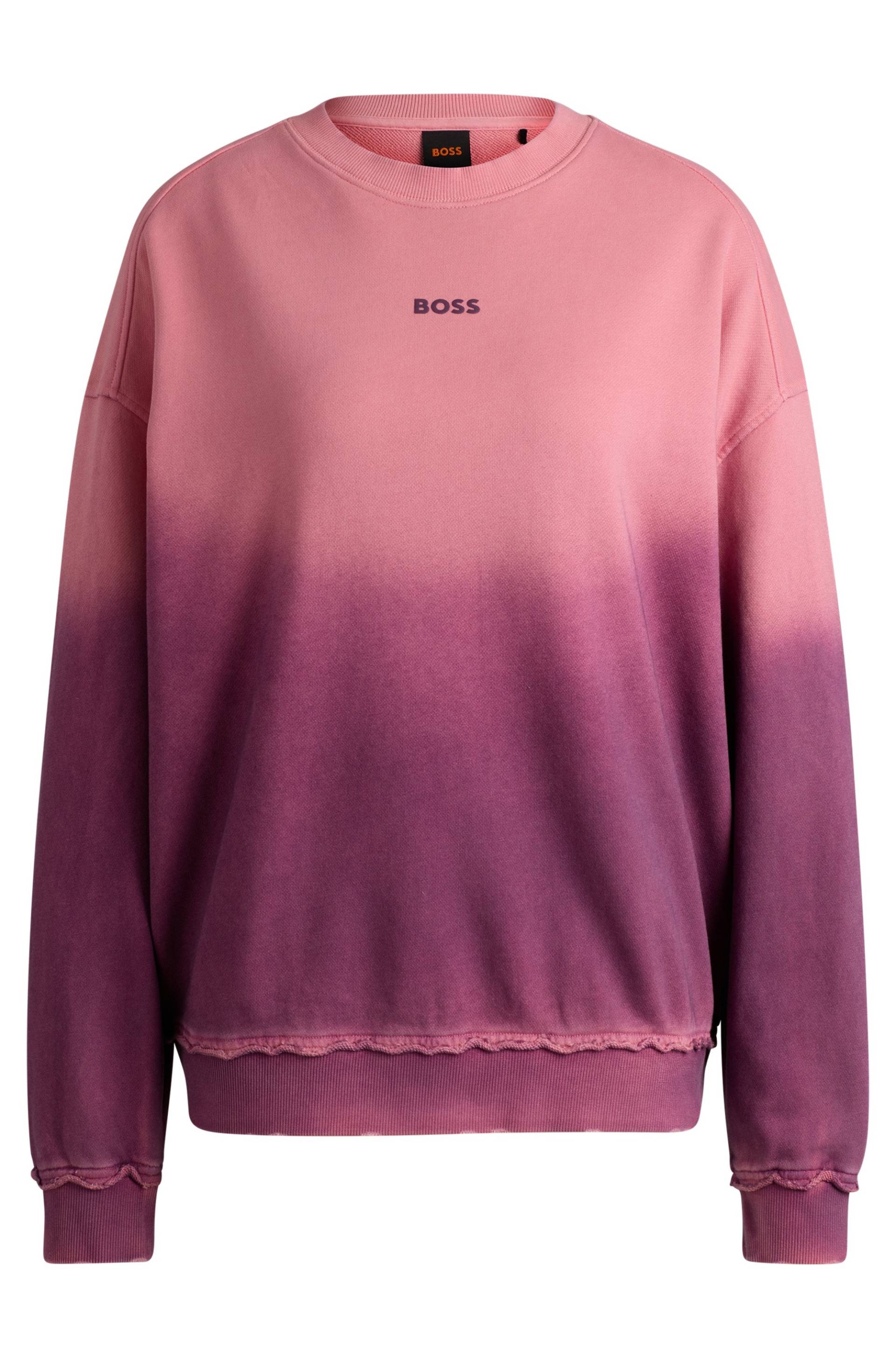 BOSS ORANGE Sweatshirt »C_Elaslogan_degradee«, im modischem Farbverlauf von BOSS ORANGE