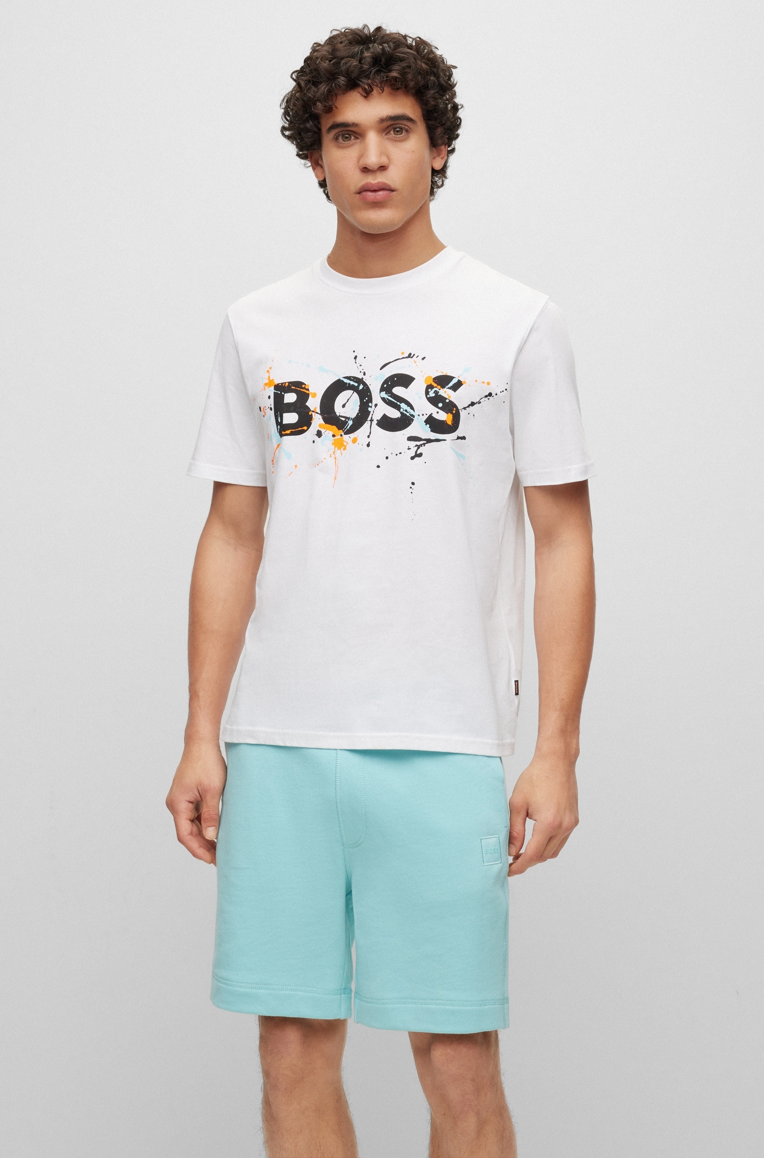 BOSS ORANGE T-Shirt, mit Label-Kontrastband innen am Rundhals von BOSS ORANGE