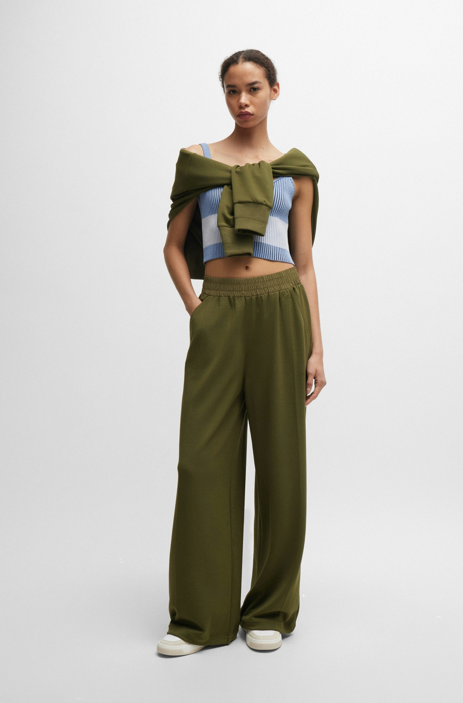 BOSS ORANGE Stoffhose »C_Ecara«, Wide Leg BOSS ORANGE Stoffhose »C_Ecara«, Wide Leg von BOSS ORANGE