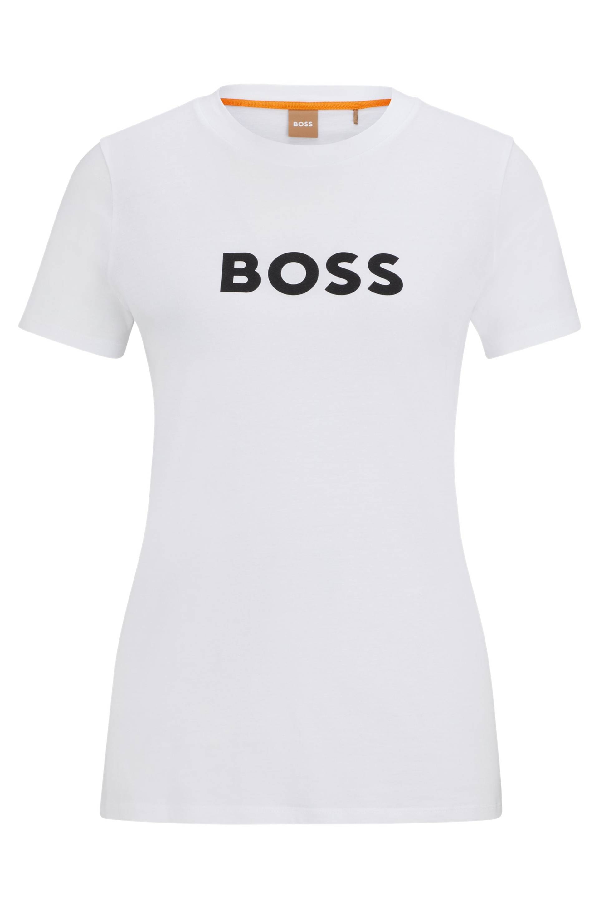 BOSS ORANGE T-Shirt »C_Elogo_5«, mit kontrastfarbenem BOSS-Schriftzug von BOSS ORANGE