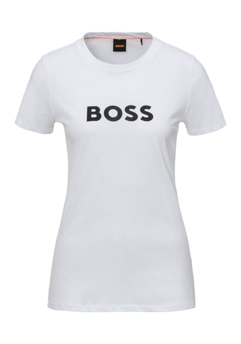 BOSS ORANGE T-Shirt »C_Elogo_5«, mit kontrastfarbenem BOSS-Schriftzug von BOSS ORANGE