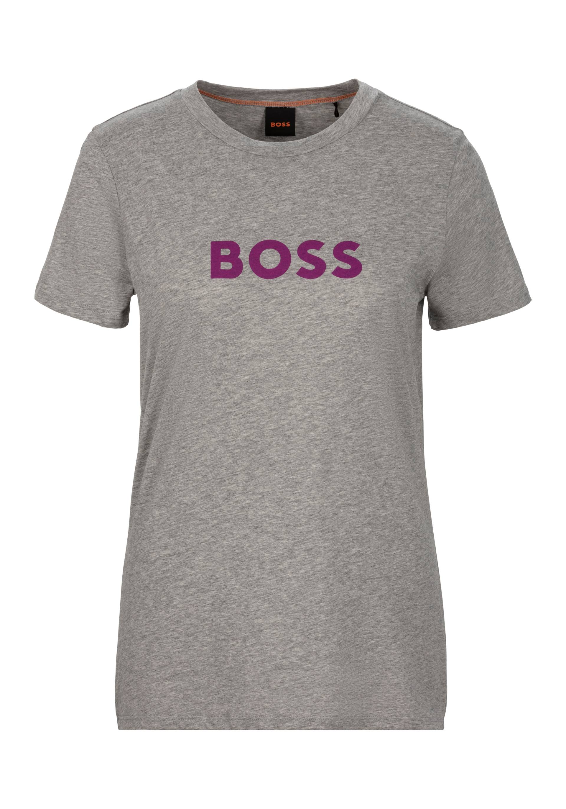 BOSS ORANGE T-Shirt »C_Elogo_5«, mit kontrastfarbenem BOSS-Schriftzug von BOSS ORANGE