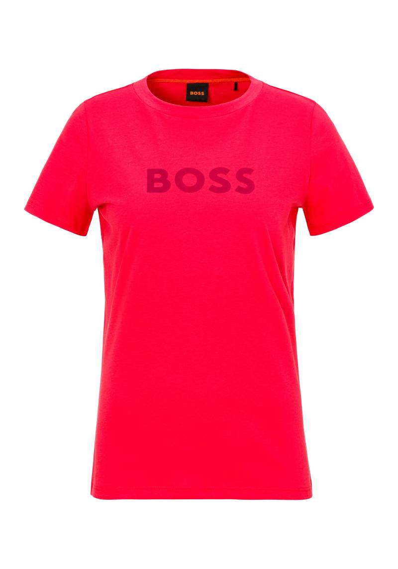 BOSS ORANGE T-Shirt »C_Elogo_5«, mit kontrastfarbenem BOSS-Schriftzug von BOSS ORANGE