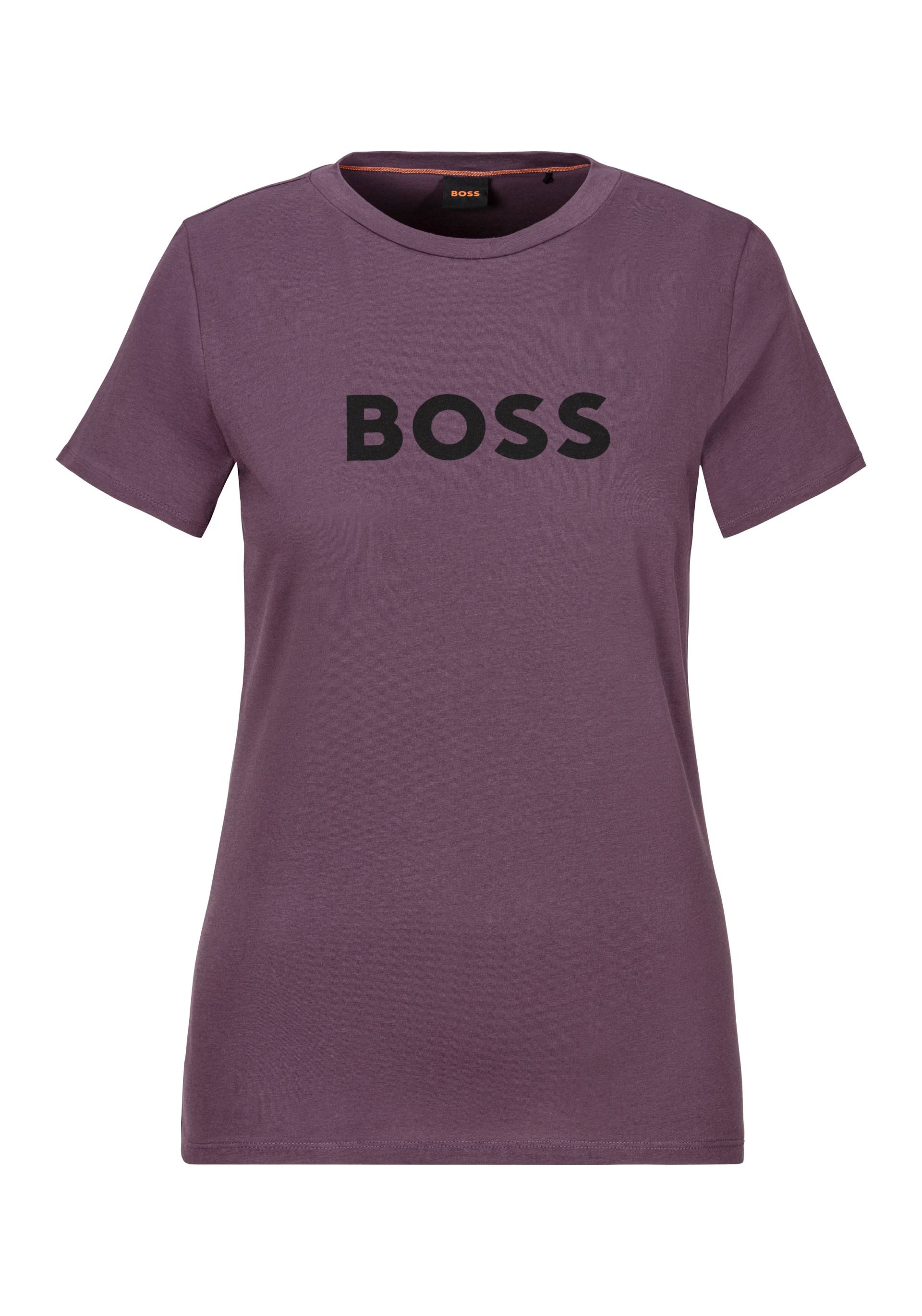 BOSS ORANGE T-Shirt »C_Elogo_5«, mit kontrastfarbenem BOSS-Schriftzug von BOSS ORANGE