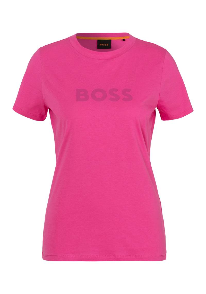 BOSS ORANGE T-Shirt »C_Elogo_5«, mit kontrastfarbenem BOSS-Schriftzug von BOSS ORANGE