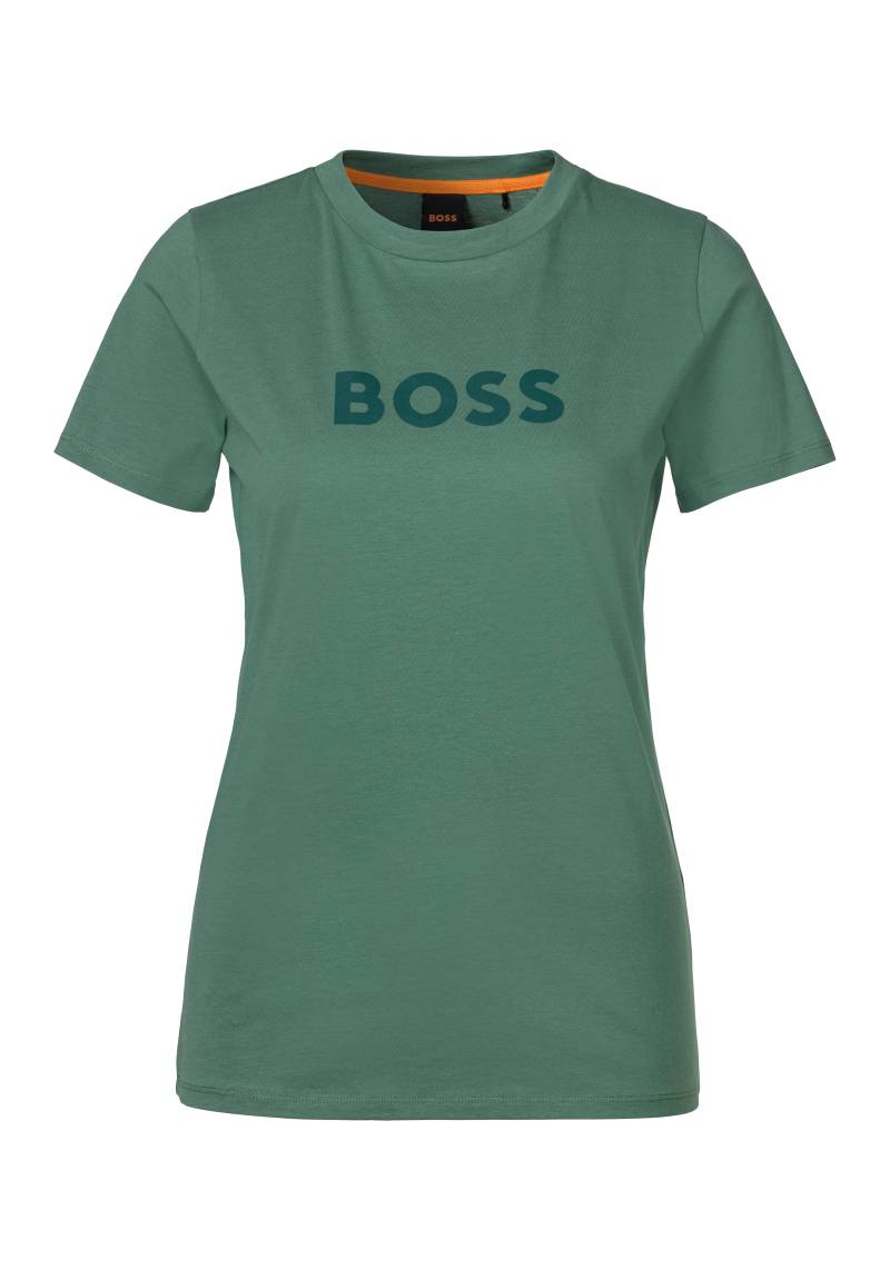 BOSS ORANGE T-Shirt »C_Elogo_5«, mit kontrastfarbenem BOSS-Schriftzug von BOSS ORANGE