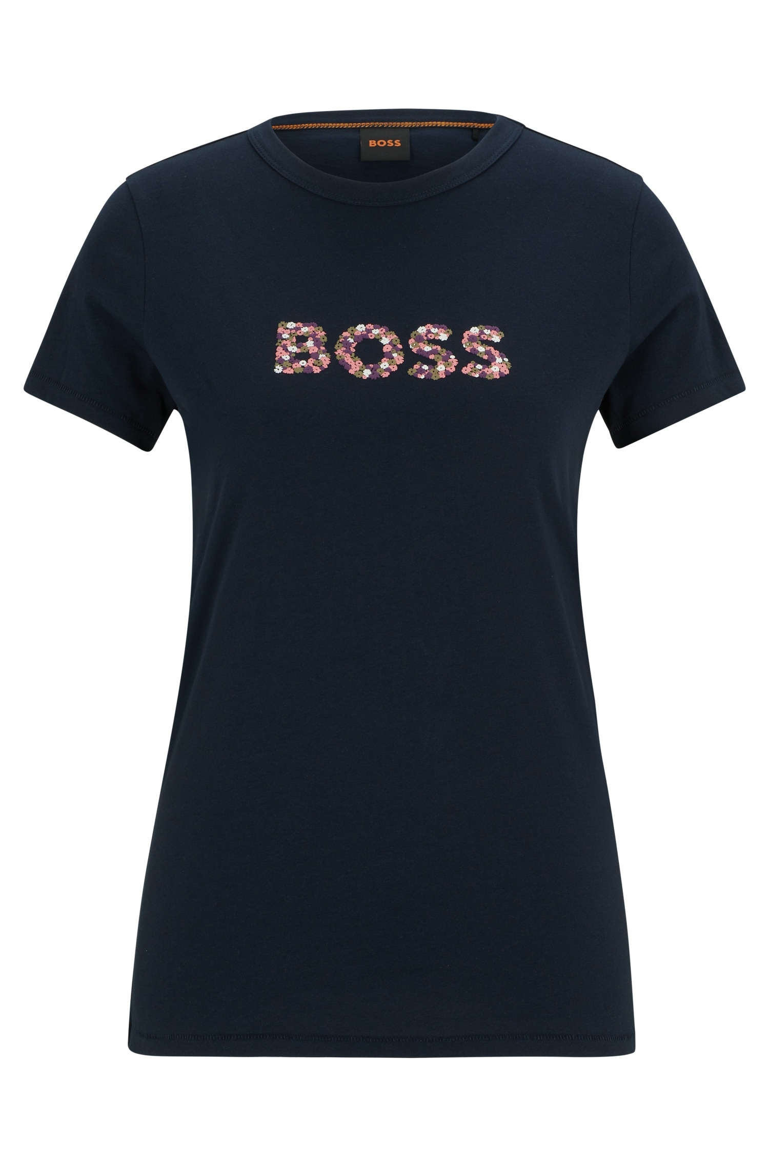 BOSS ORANGE T-Shirt »C_Elogo_print6«, mit BOSS Logoschriftzug mit Mille Fleur Print von BOSS ORANGE