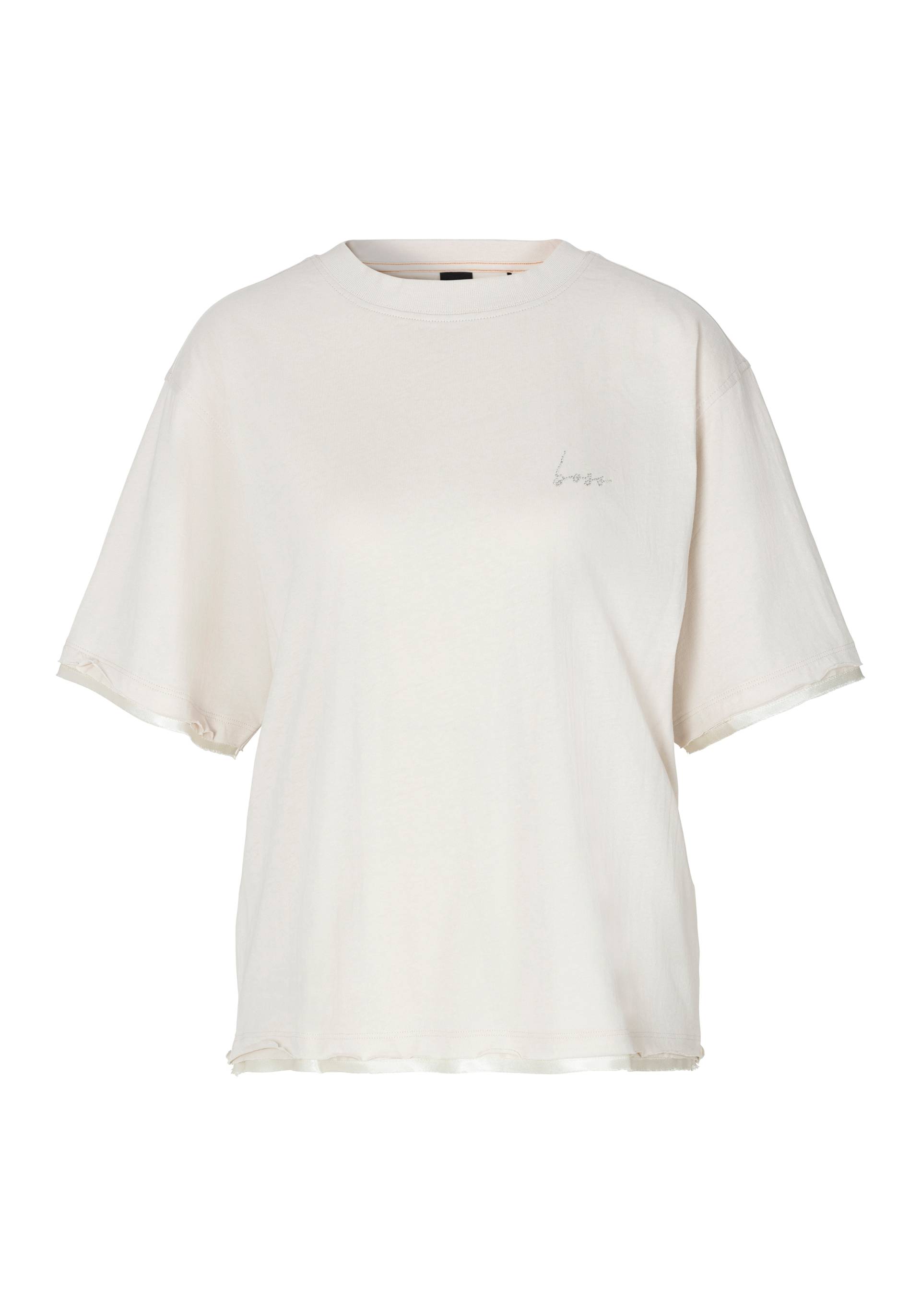 BOSS ORANGE T-Shirt »C_Enis_satin edge«, mit unterlegtem Satin von BOSS ORANGE