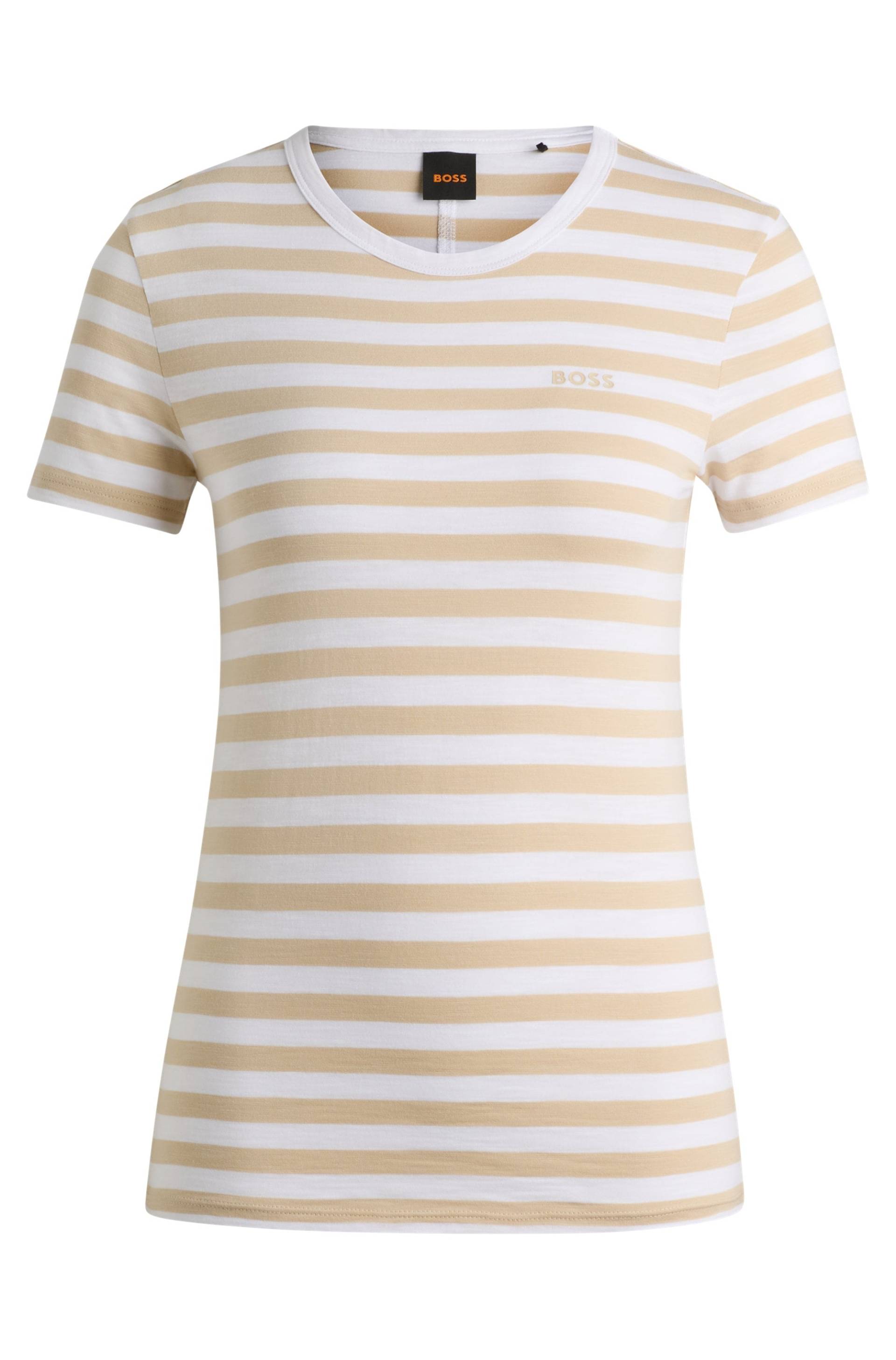 BOSS ORANGE T-Shirt »C_Esla_Striped«, Premium Damenmode, im gestreiften Design von BOSS ORANGE