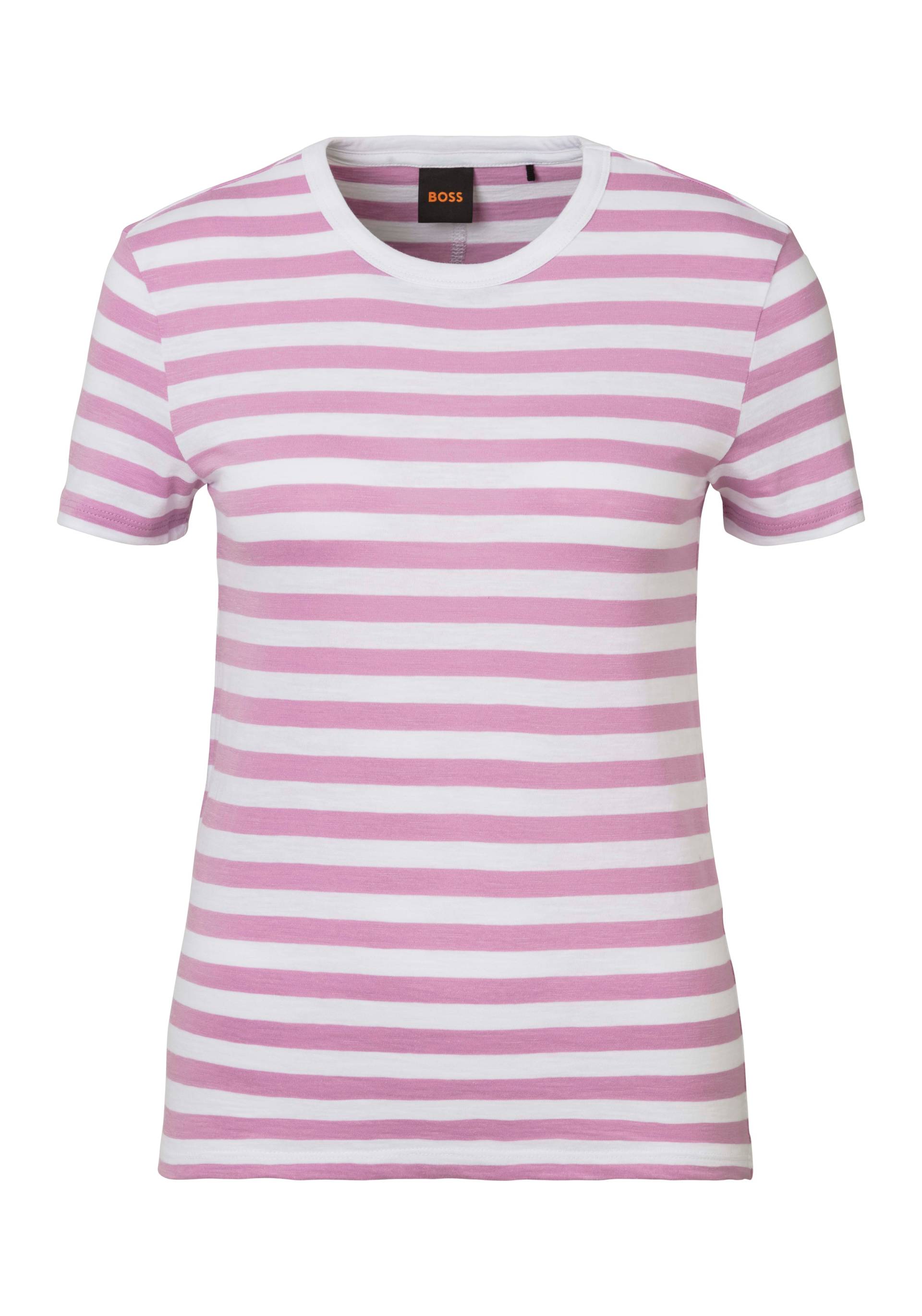 BOSS ORANGE T-Shirt »C_Esla_Striped Premium Damenmode«, im gestreiften Design von BOSS ORANGE