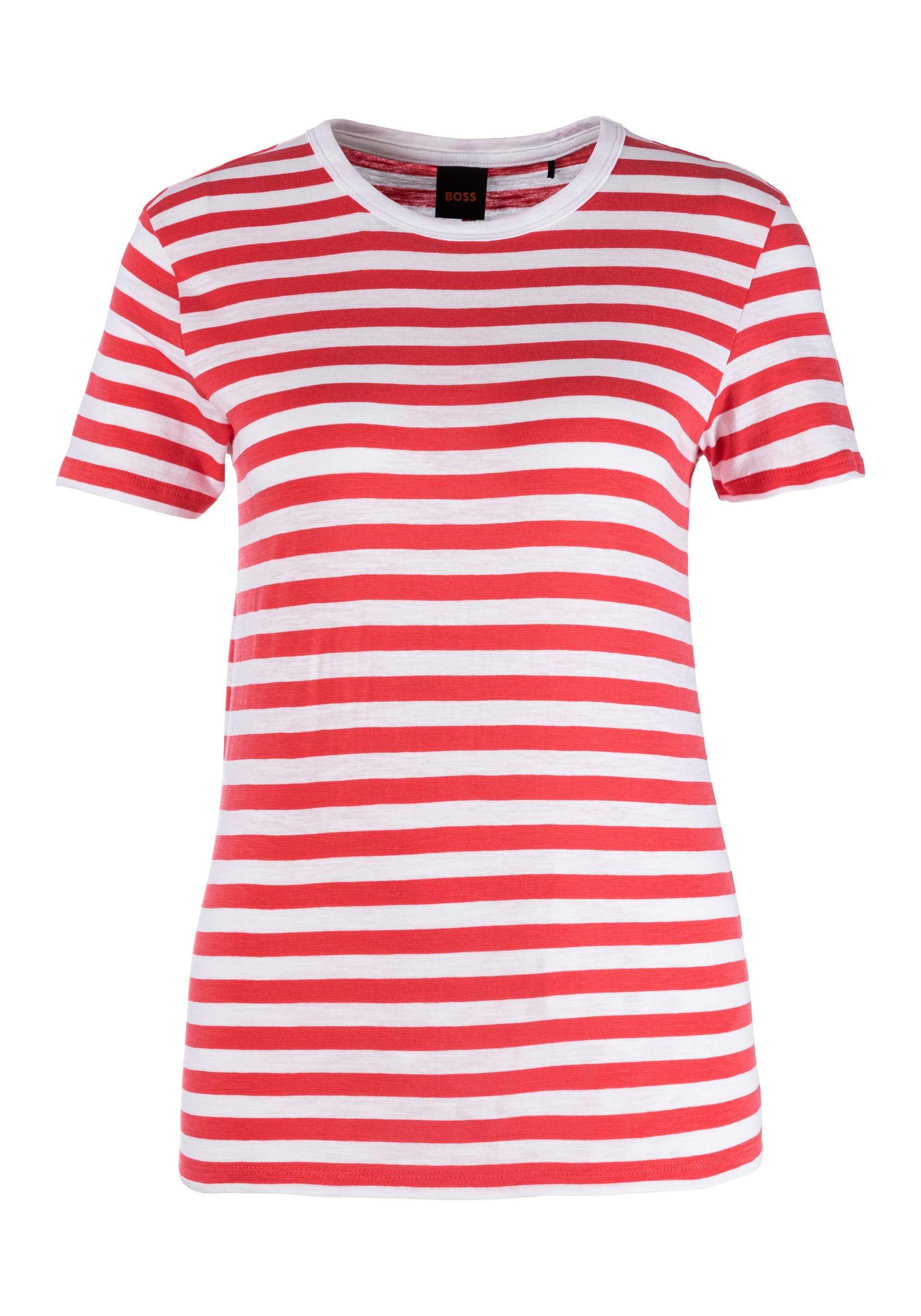 BOSS ORANGE T-Shirt »C_Esla_Striped Premium Damenmode«, im gestreiften Design von BOSS ORANGE