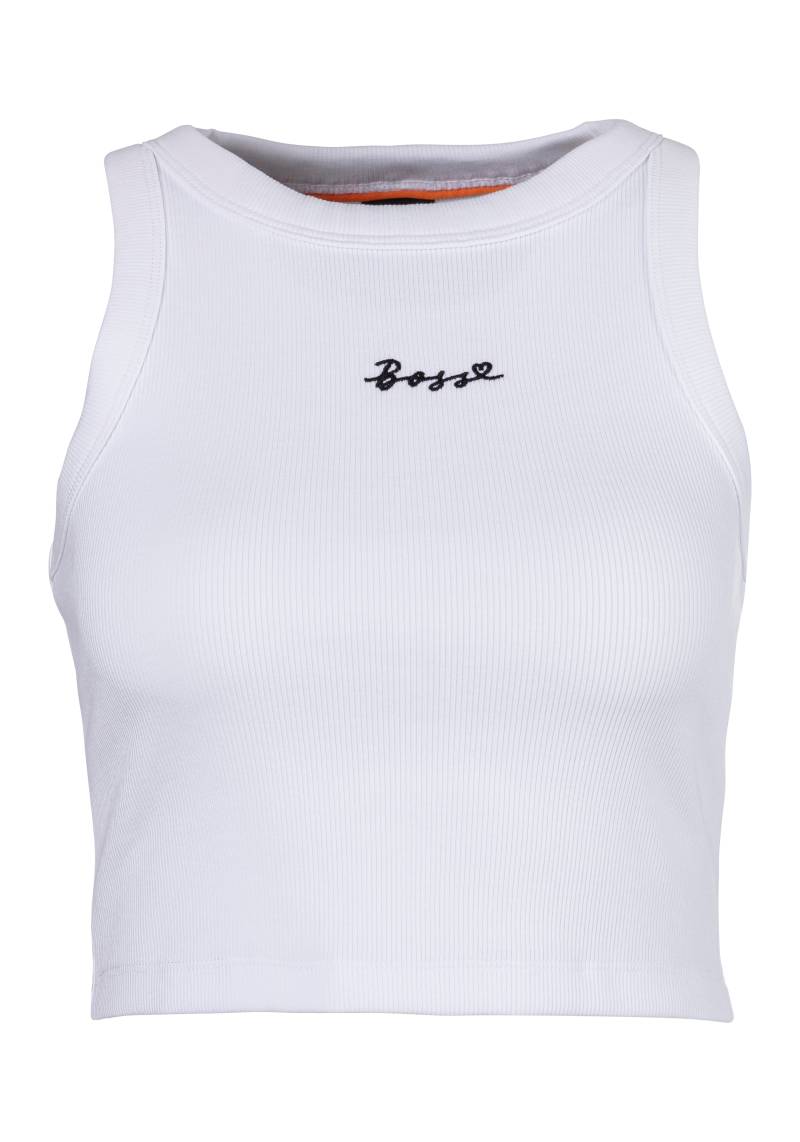 BOSS ORANGE Tanktop »C_Evest Premium Damenmode«, mit gesticktem BOSS Schriftzug von BOSS ORANGE