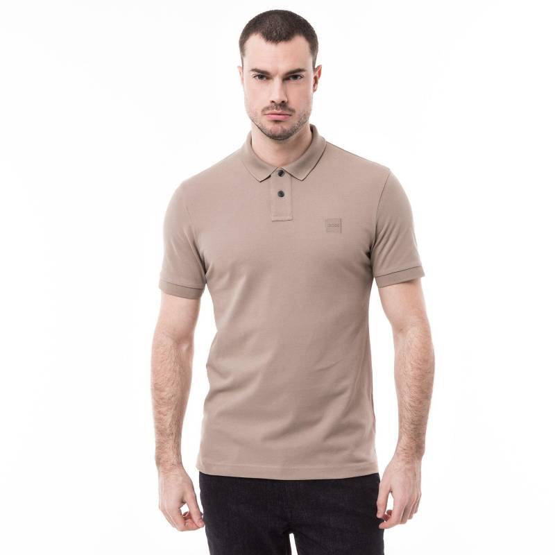 Poloshirt, Kurzarm Herren Braun L von BOSS ORANGE