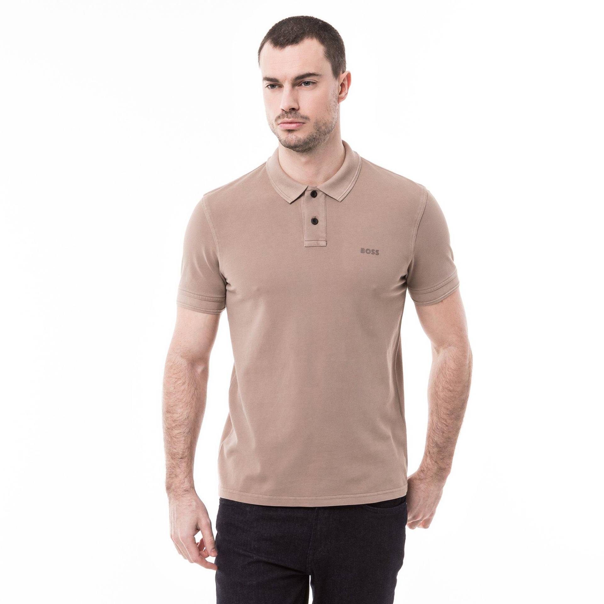 Poloshirt, Kurzarm Herren Braun L von BOSS ORANGE