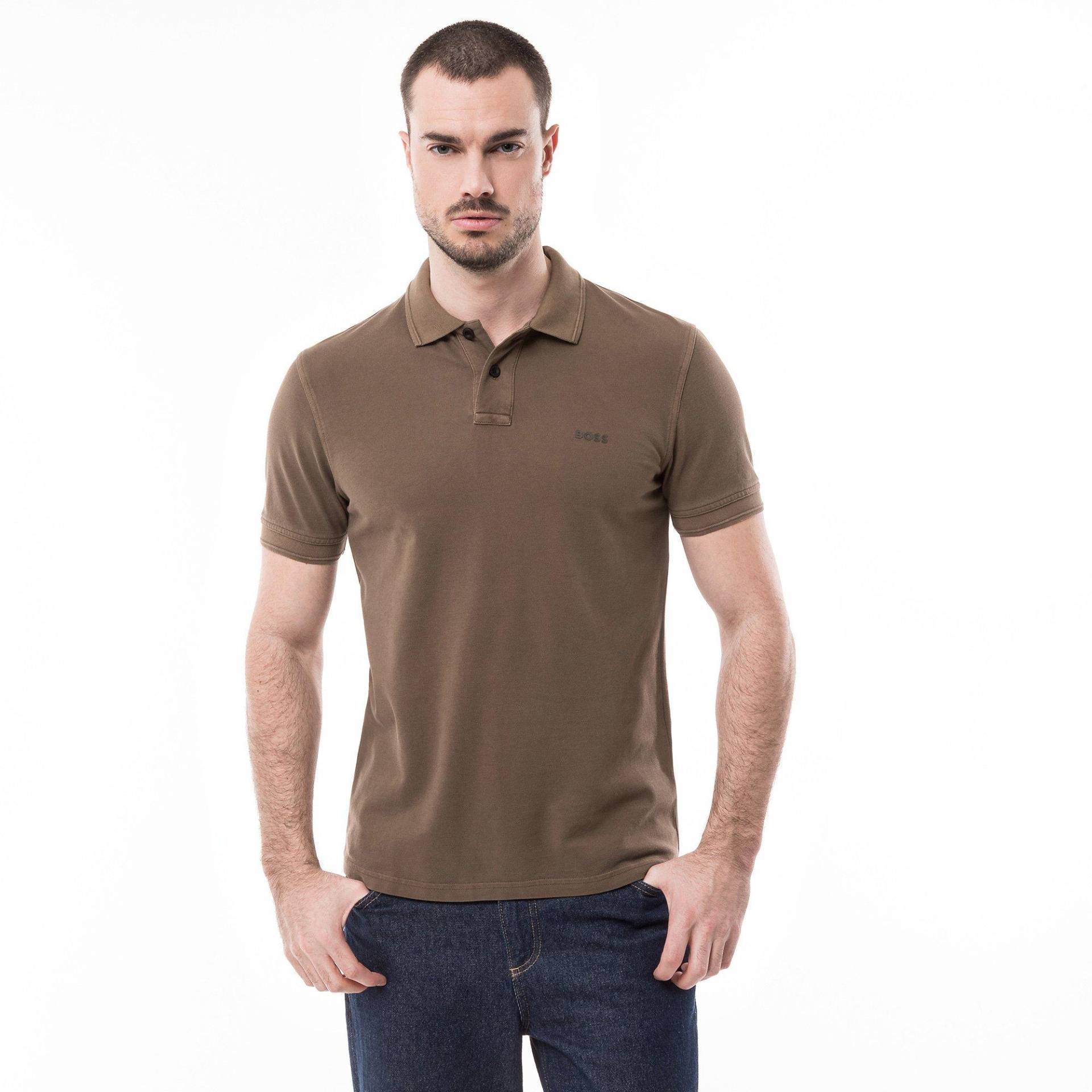 Poloshirt, Kurzarm Herren Grün L von BOSS ORANGE