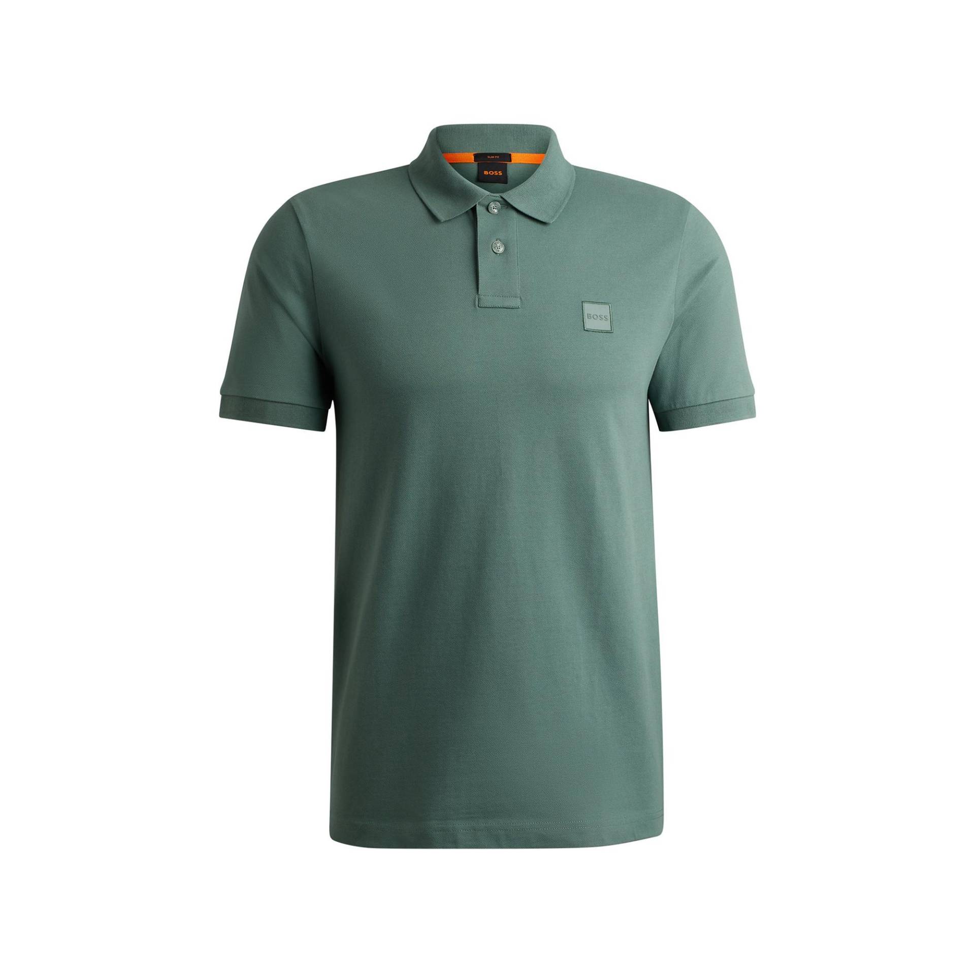 Poloshirt, Kurzarm Herren Grün  L von BOSS ORANGE