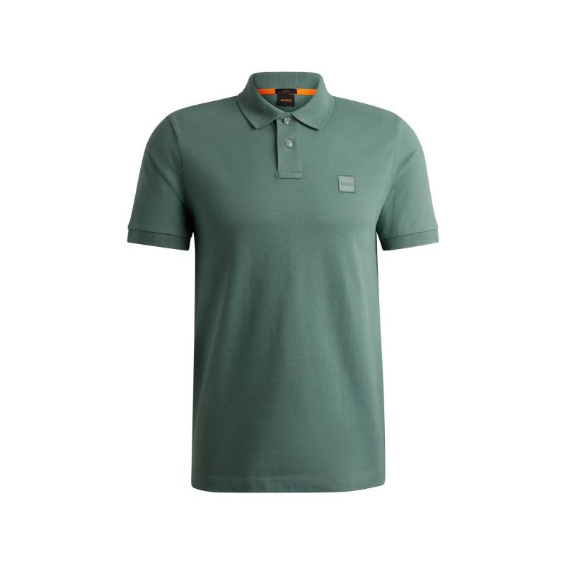 Poloshirt, Kurzarm Herren Grün  M von BOSS ORANGE