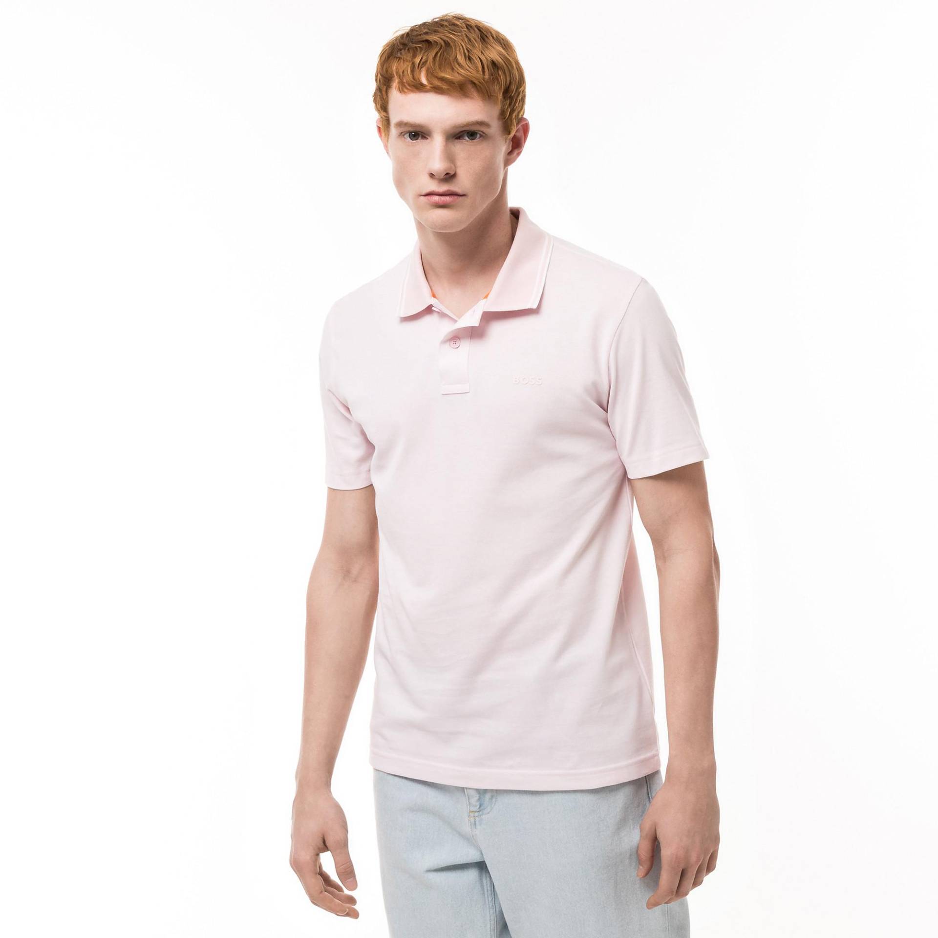 BOSS ORANGE - Poloshirt, kurzarm, für Herren, Pink, Größe M von BOSS ORANGE