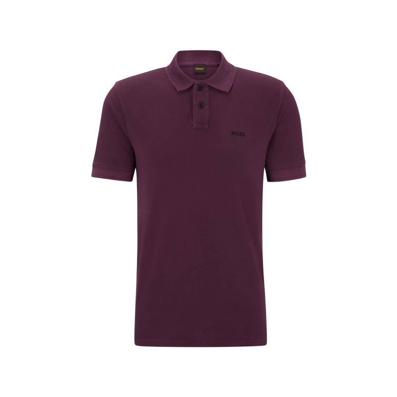 Poloshirt, Kurzarm Herren Violett L von BOSS ORANGE