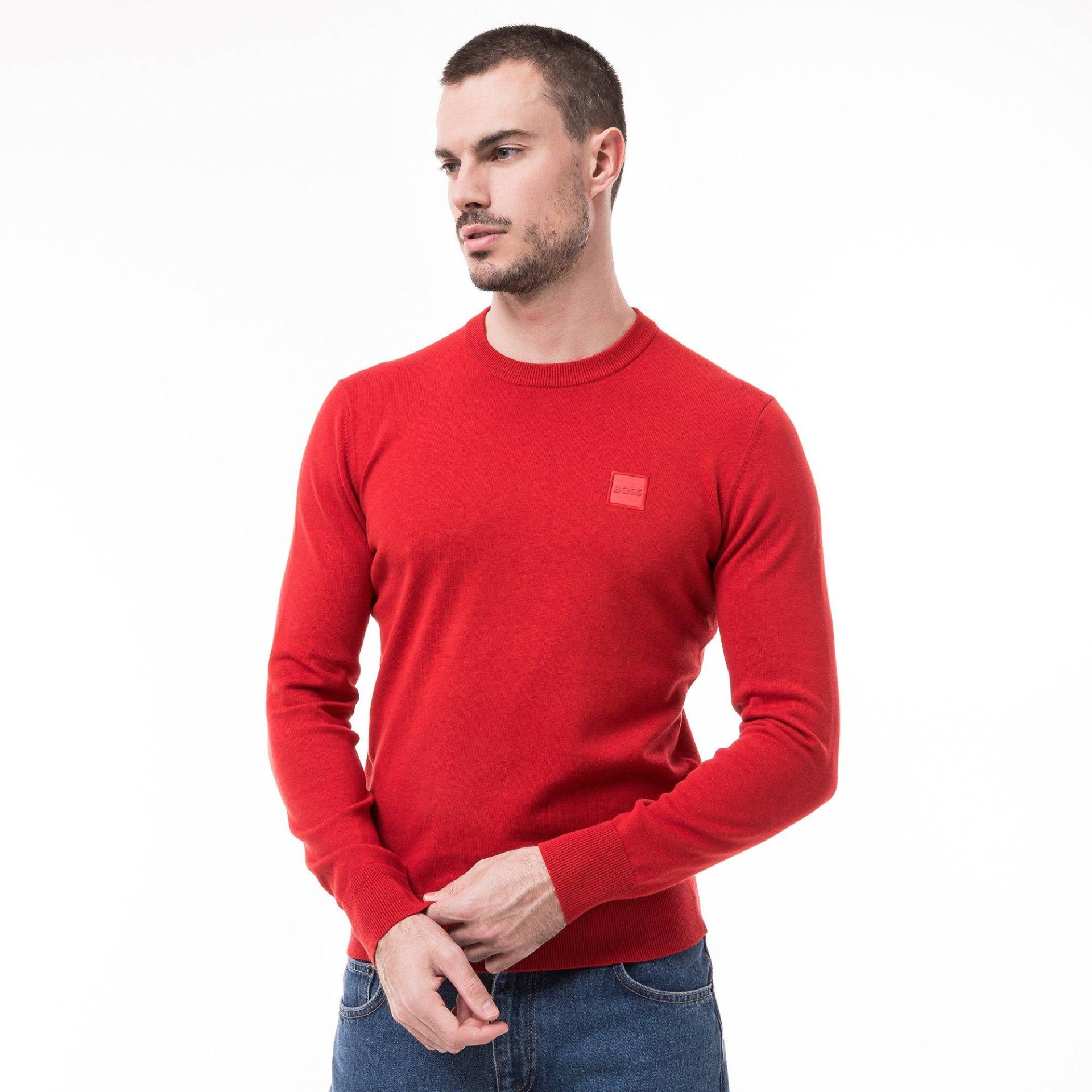 Pullover Herren Rot M von BOSS ORANGE