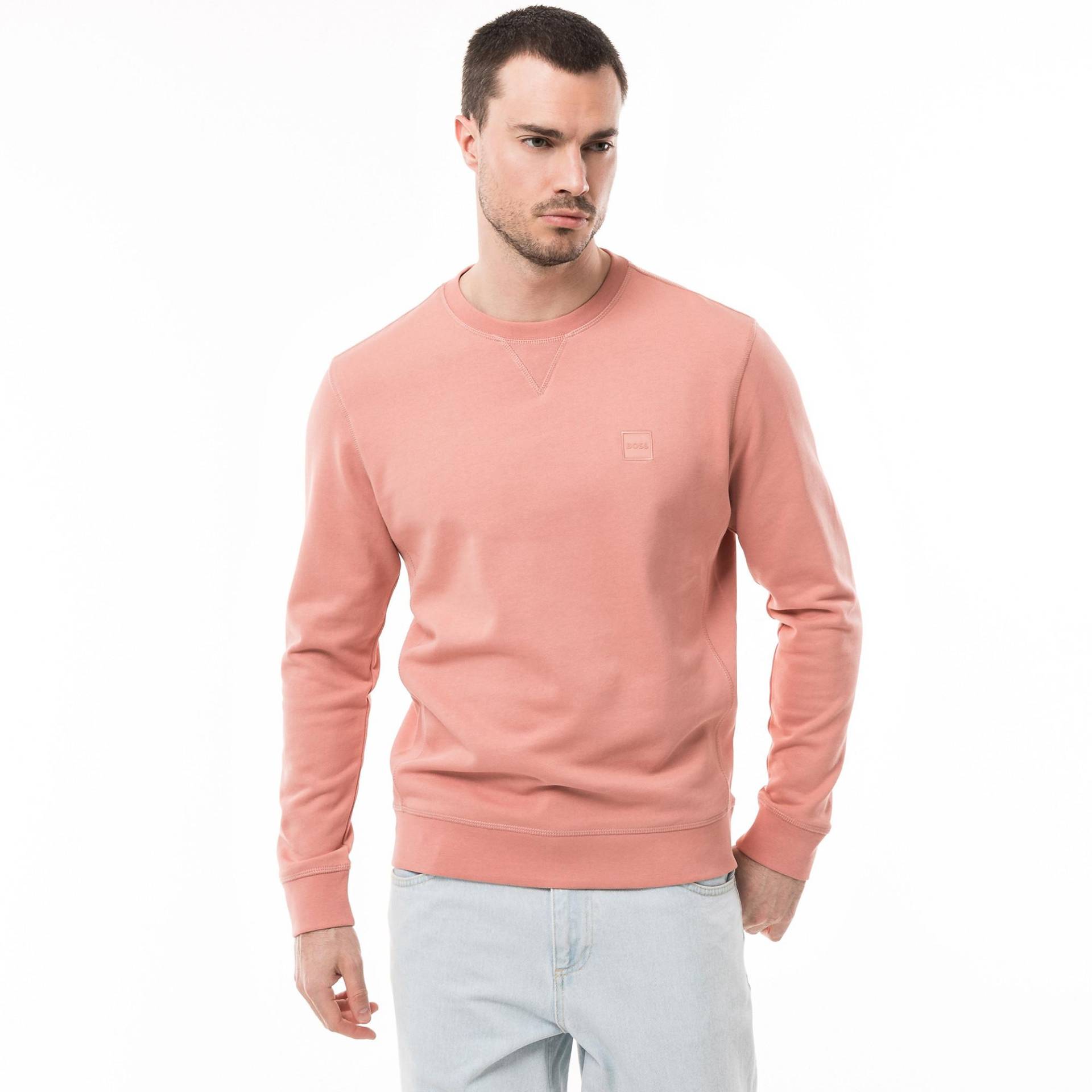 Sweatshirt Herren Pink M von BOSS ORANGE