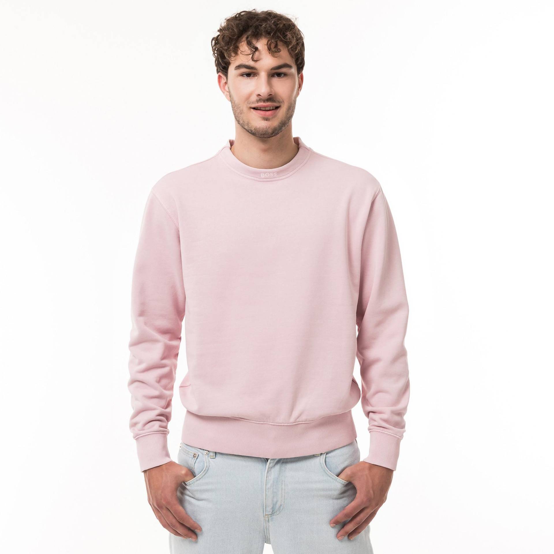 Sweatshirt Herren Violett L von BOSS ORANGE