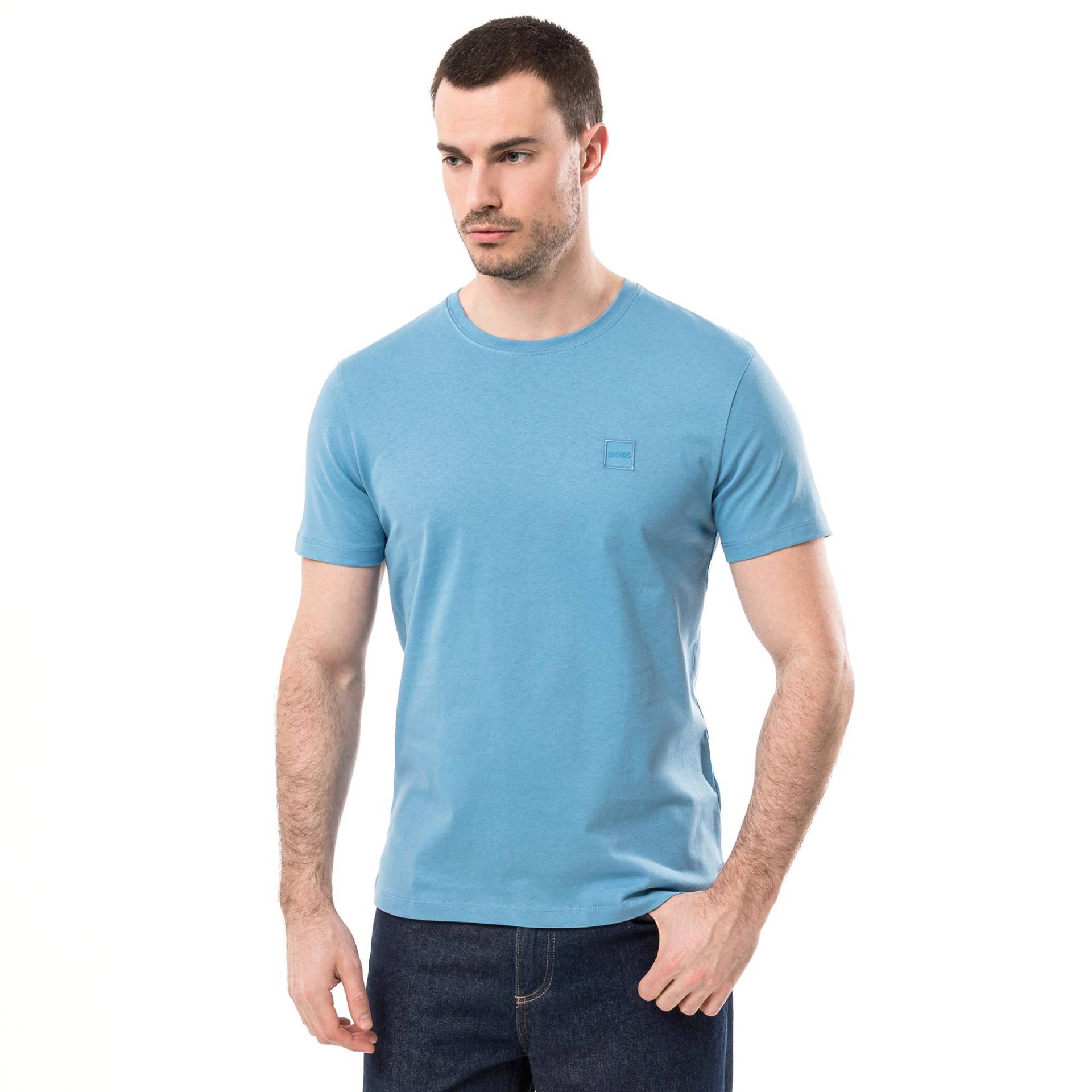T-shirt Herren Blau  L von BOSS ORANGE