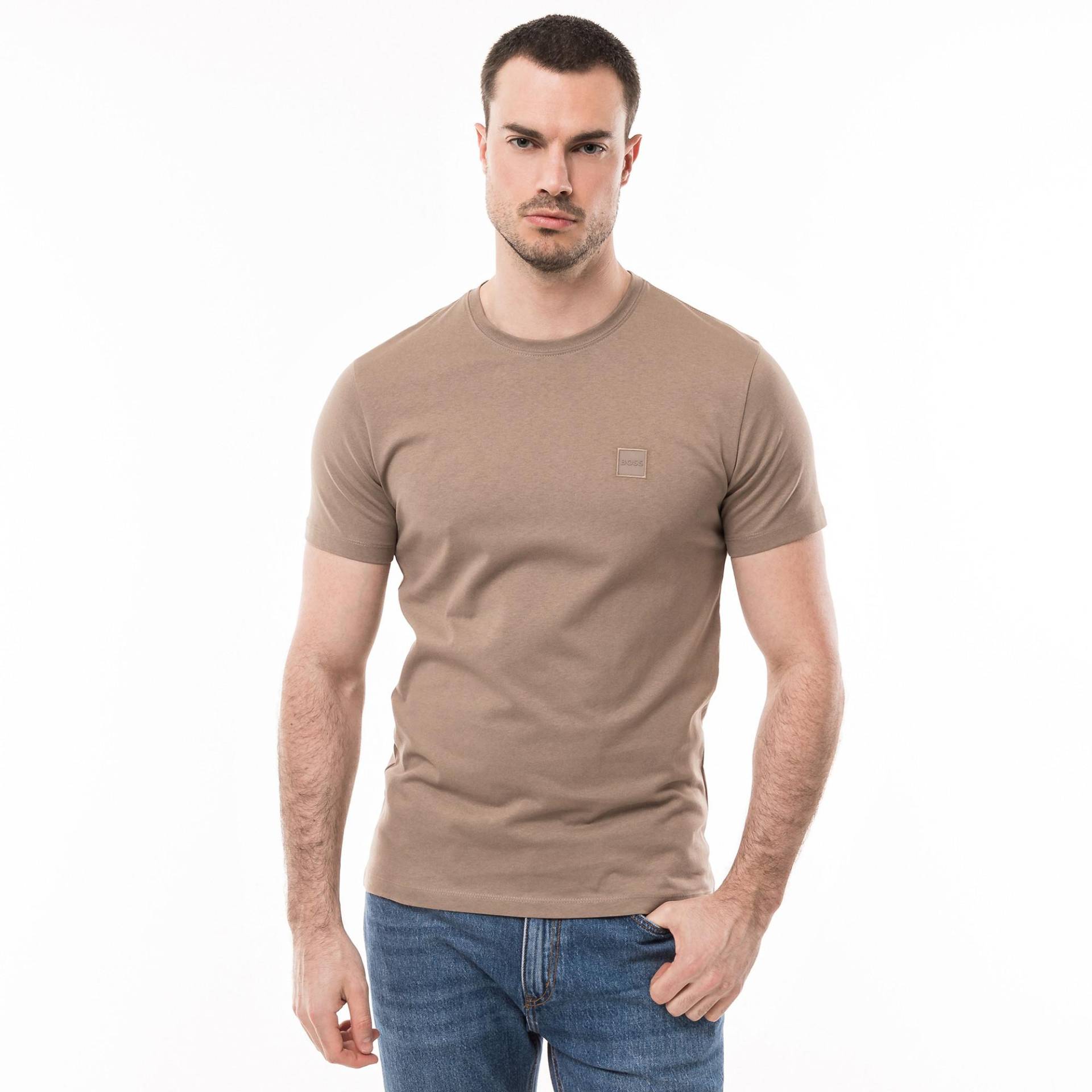 T-shirt Herren Braun L von BOSS ORANGE