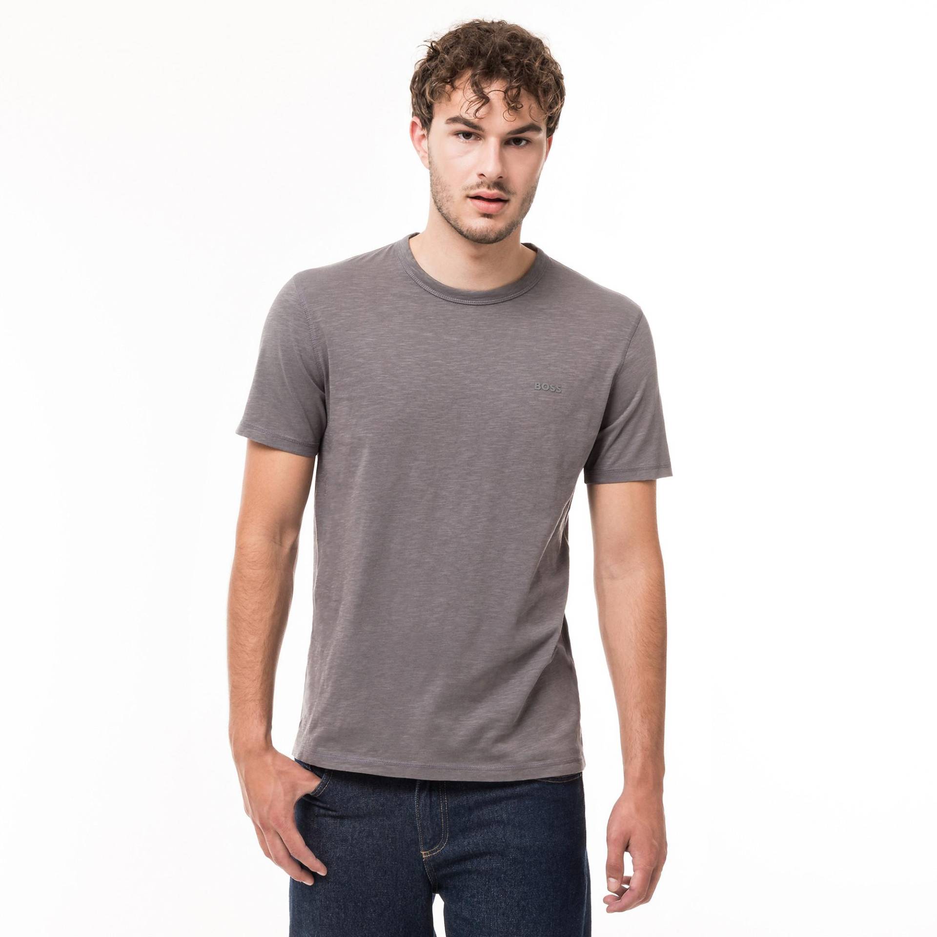 T-shirt Herren Dunkelgrau M von BOSS ORANGE