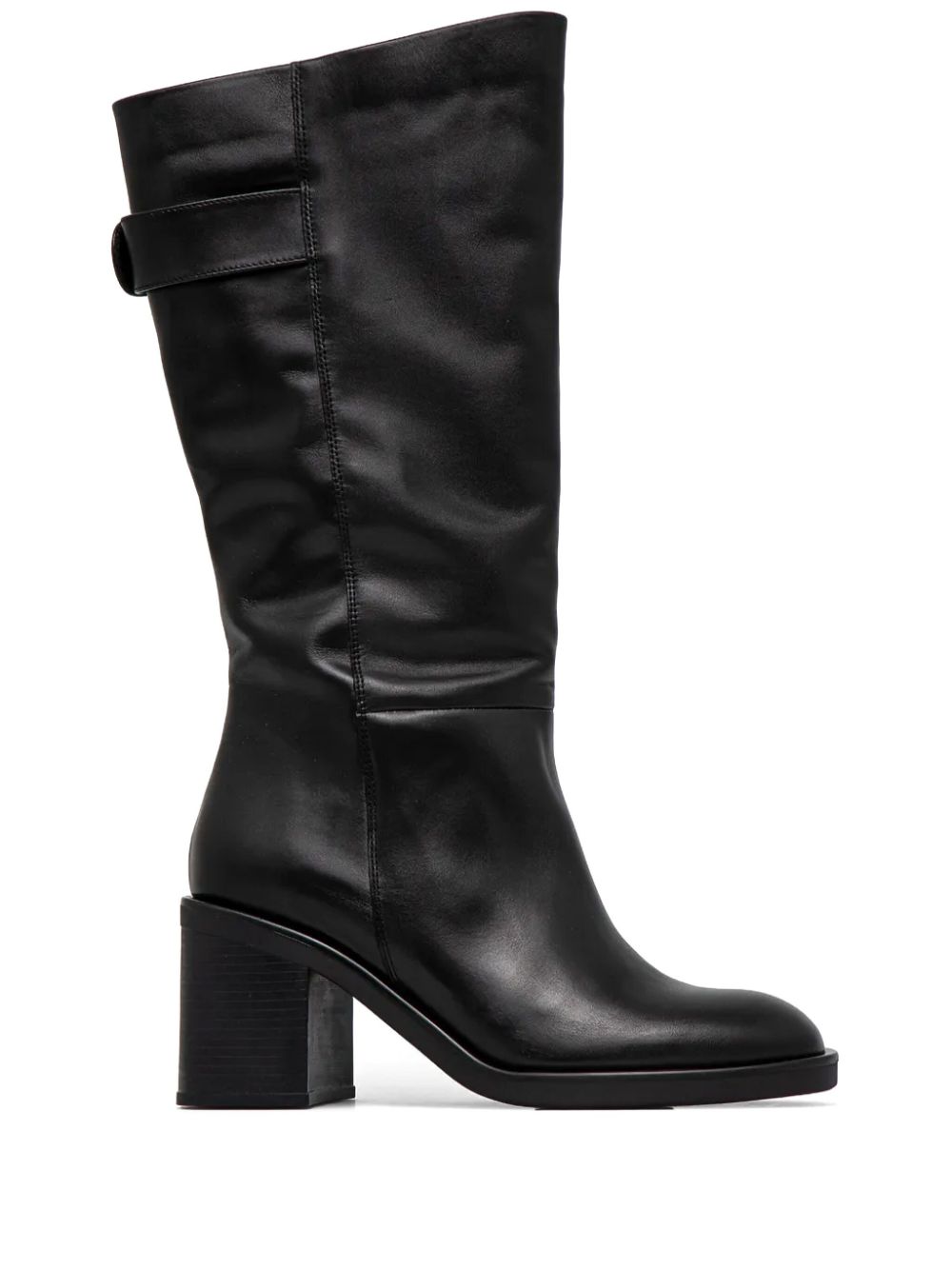 BOSS 75mm leather boots - Black von BOSS