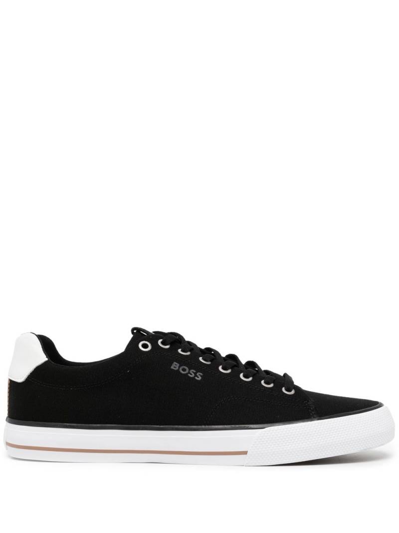 BOSS Aiden low-top lace-up sneakers - Black von BOSS