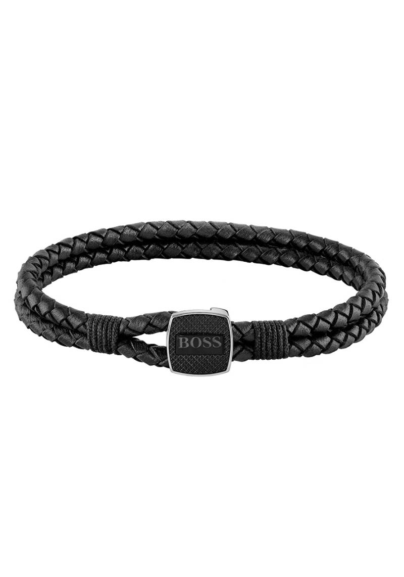 BOSS Armband »Schmuck Edelstahl Armschmuck Lederarmband SEAL« von BOSS